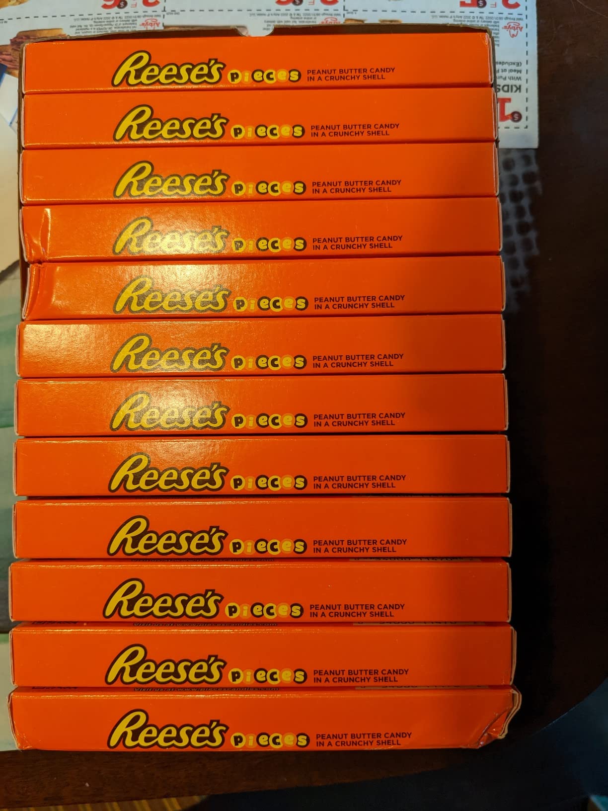 REESE'S PIECES Peanut Butter in a Crunchy Shell, Candy Boxes, 4 oz (12 Count) customer photo 2