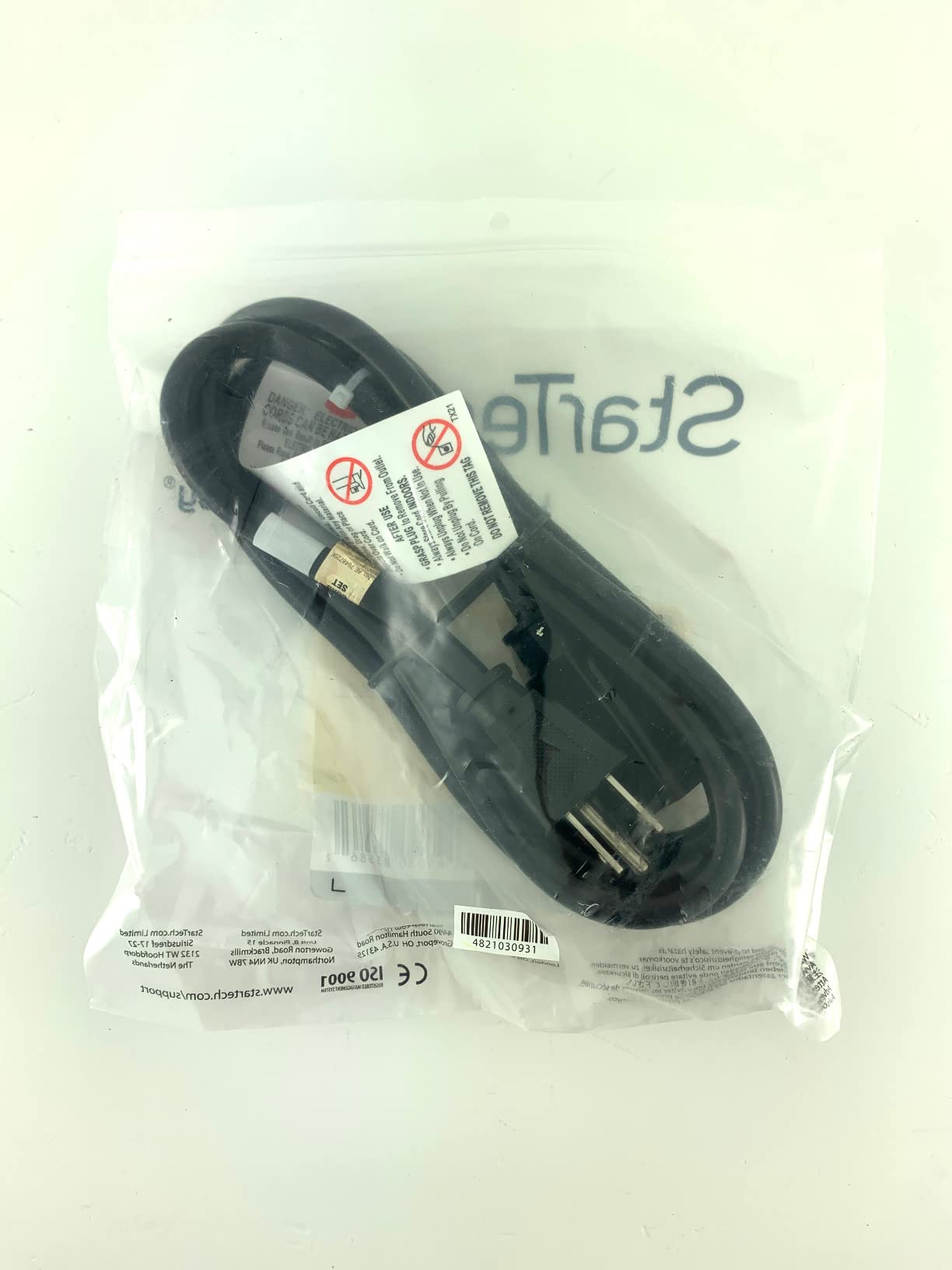 StarTech 15ft Power Extension Cord, 13A 125V, 16AWG, Black (PAC10115) customer photo 1