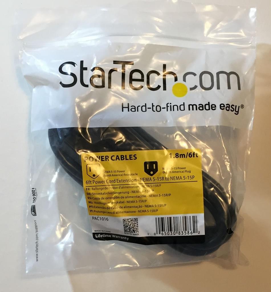StarTech 15ft Power Extension Cord, 13A 125V, 16AWG, Black (PAC10115) customer photo 2