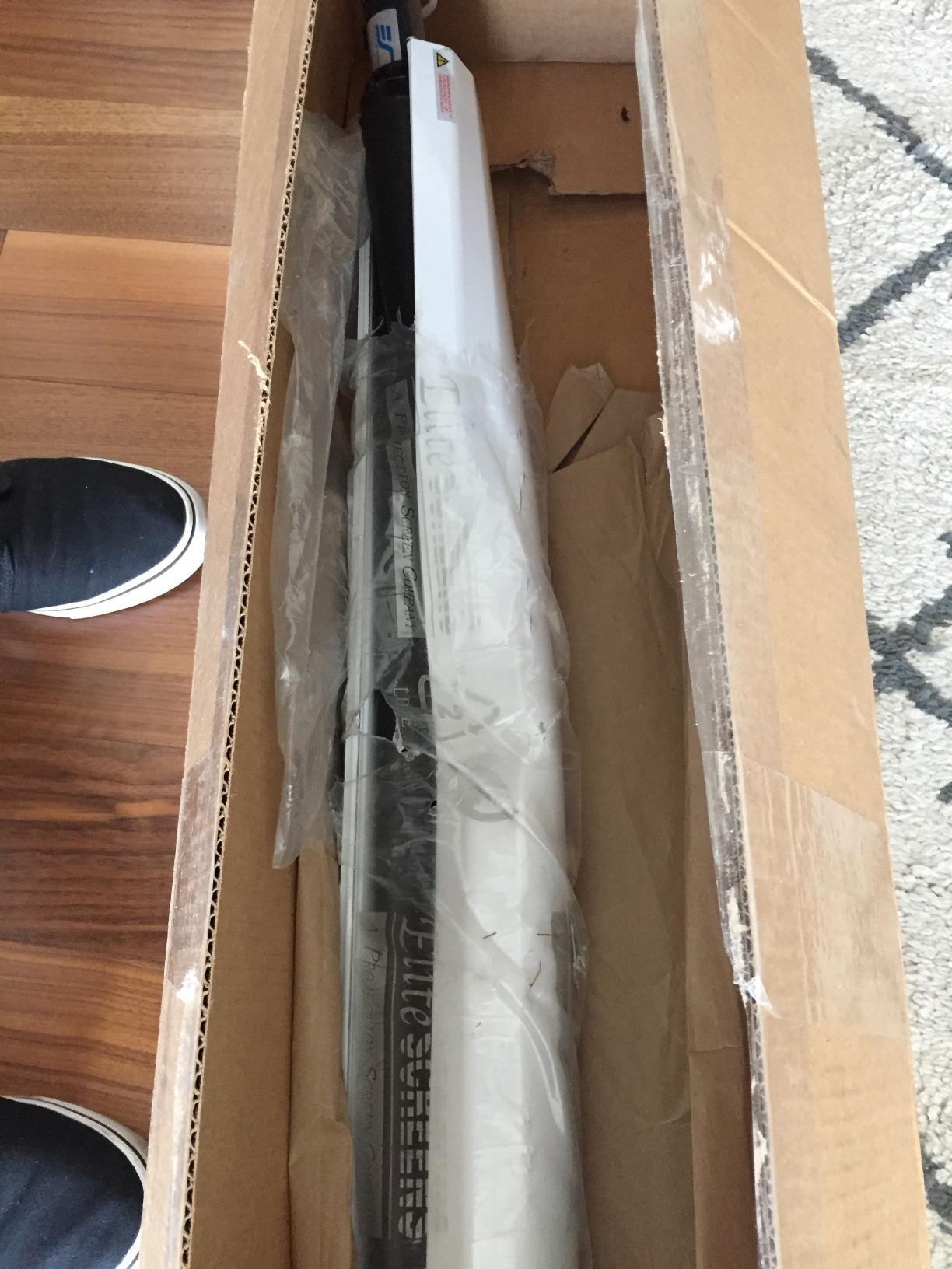 Spectrum 2 Electric Motorized Projector Screen, 100-Inch 16:9, 12-Inch Drop Down, MaxWhite FG 4K/8K UHD, SPM100H-E12 customer photo 2