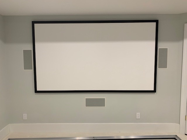 Silver Ticket Products STR Series 6 Piece Home Theater Fixed Frame 4K / 8K Ultra HD, HDTV, HDR & Active 3D Movie Projection Screen, 16:9 Format, 100