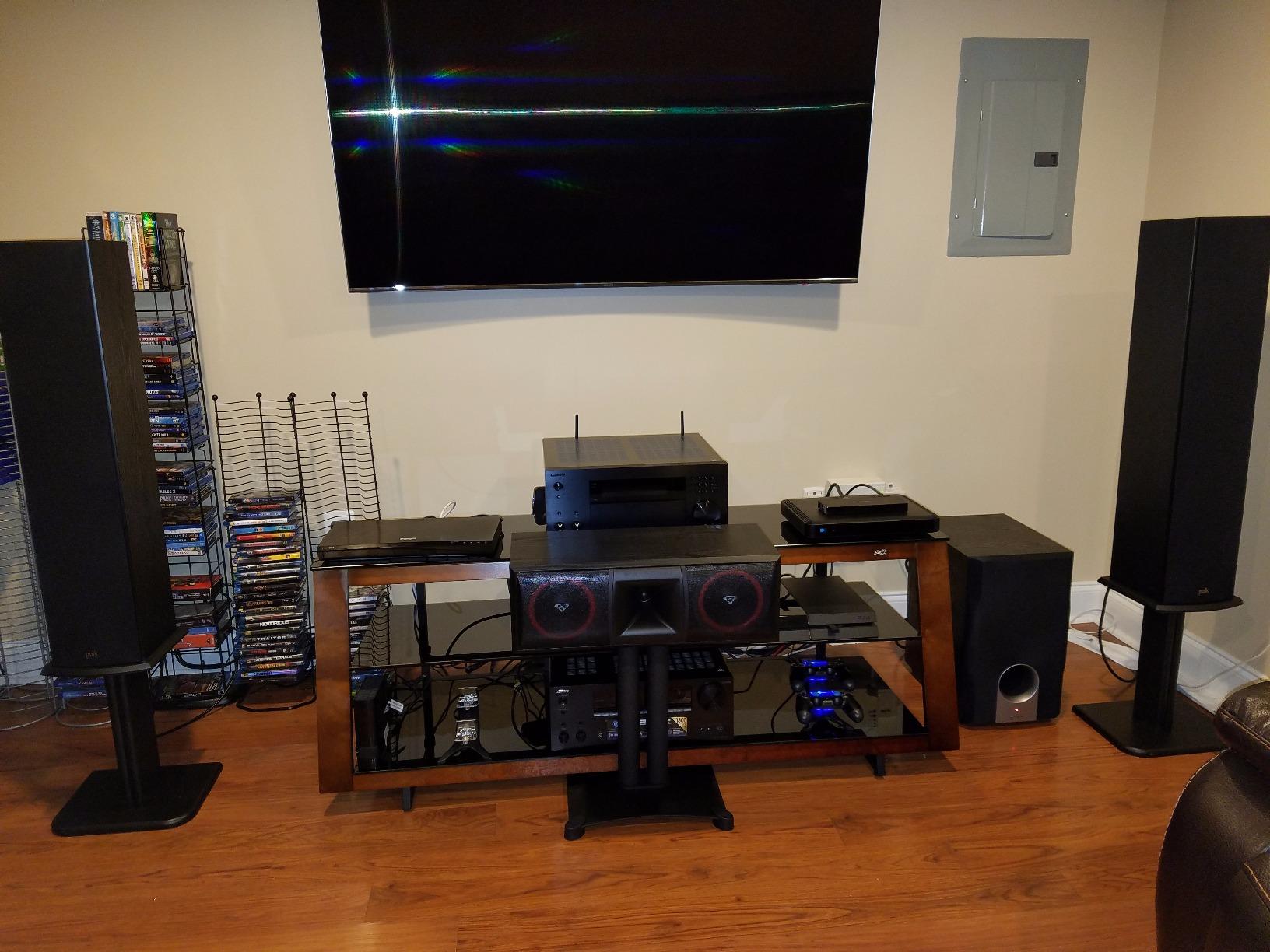 Polk Audio T50 Home Theater and Stereo Floor Standing Tower Speaker (Single, Black) - Deep Bass Response, Dolby and DTS Surround customer photo 1