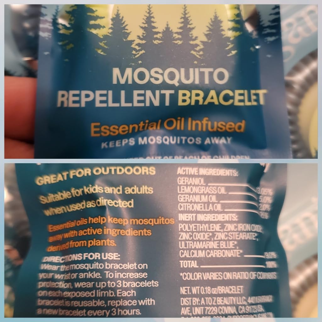 Cliganic 10 Pack Mosquito Repellent Bracelets - Natural DEET-Free Bands customer photo 1