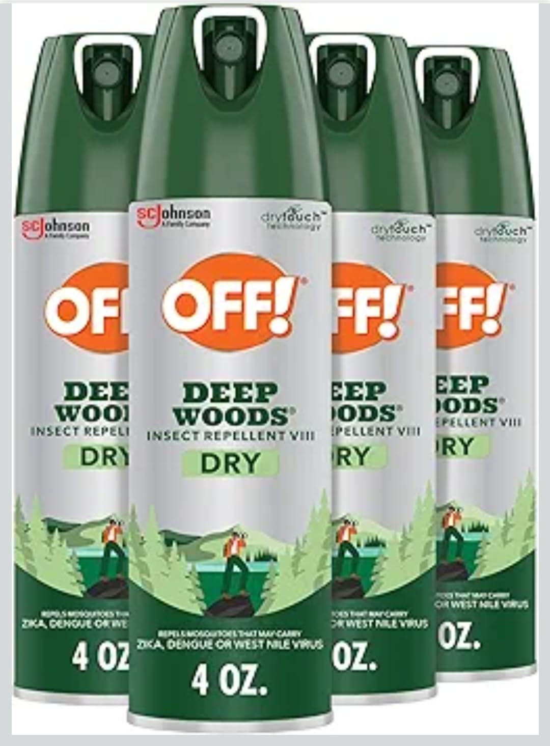 OFF! Deep Woods Insect Repellent Aerosol, Dry, Non-Greasy Formula, 4 Oz, (Pack of 2) customer photo 2