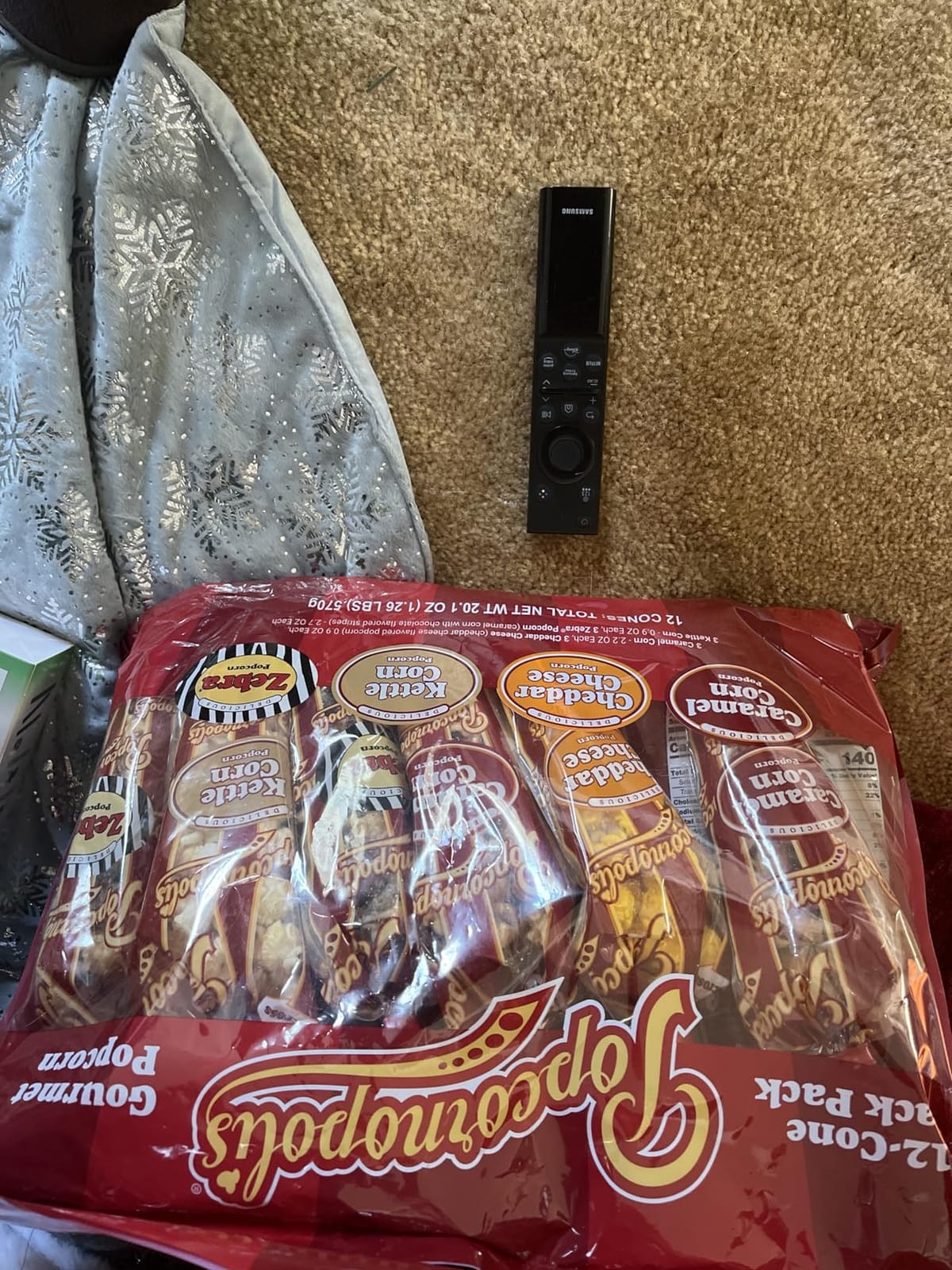 Gourmet Popcorn Cone Variety Pack - Zebra Popcorn, Cheddar Cheese Popcorn, Caramel Popcorn & Kettle Corn Popcorn, Great for Gifting & Sharing, (12-Count) customer photo 2