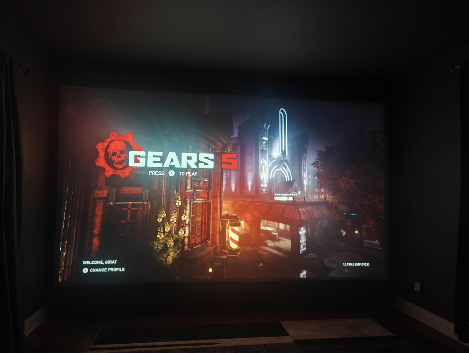 Elite Screens Aeon AUHD Series, 120-inch 16:9, 4K Home Theater Fixed Frame Edge Free Borderless Projection Sound Transparent Perforated Weave Projector Screen, AR120H2-AUHD customer photo 2