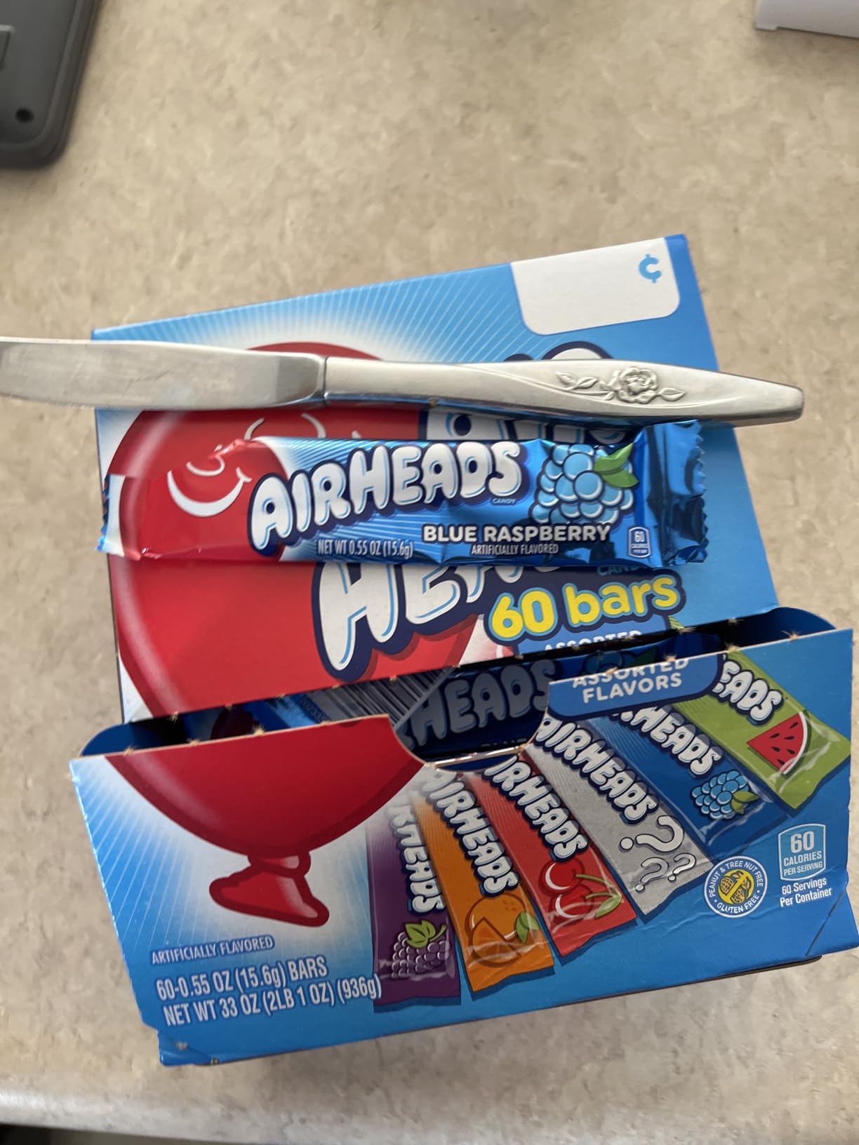 Airheads Full-Size Candy Bars, Movie Theatre Box, 6 Count Box (12-Pack) customer photo 1