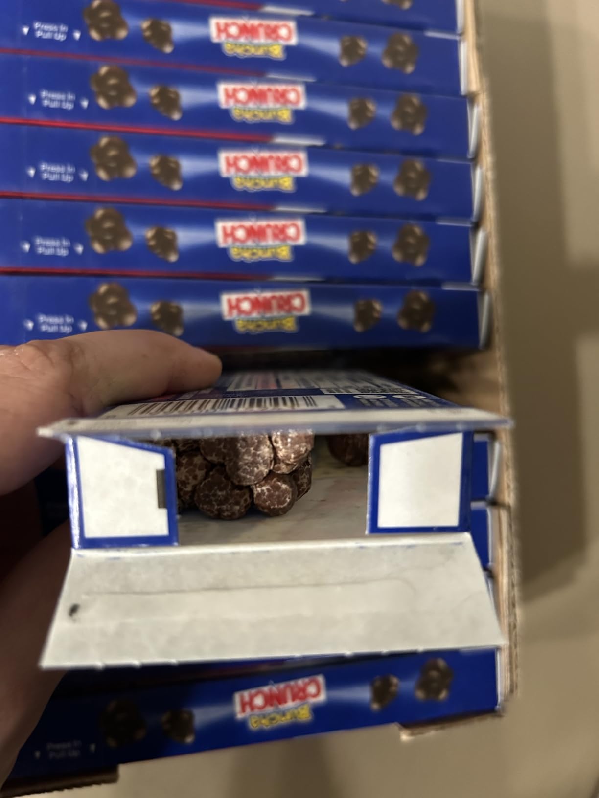 Buncha CRUNCH Candy, Pieces of Milk Chocolate with Crisped Rice, 12 Pack Movie Theater Concession Boxes, 3.7 oz Each customer photo 1