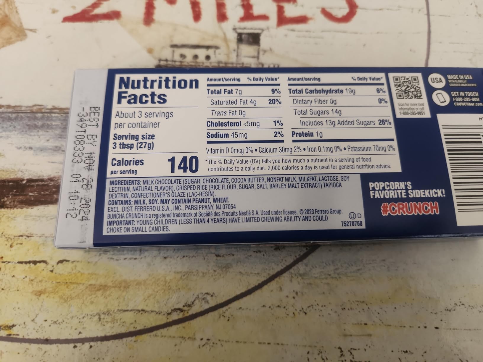 Buncha CRUNCH Candy, Pieces of Milk Chocolate with Crisped Rice, 12 Pack Movie Theater Concession Boxes, 3.7 oz Each customer photo 2