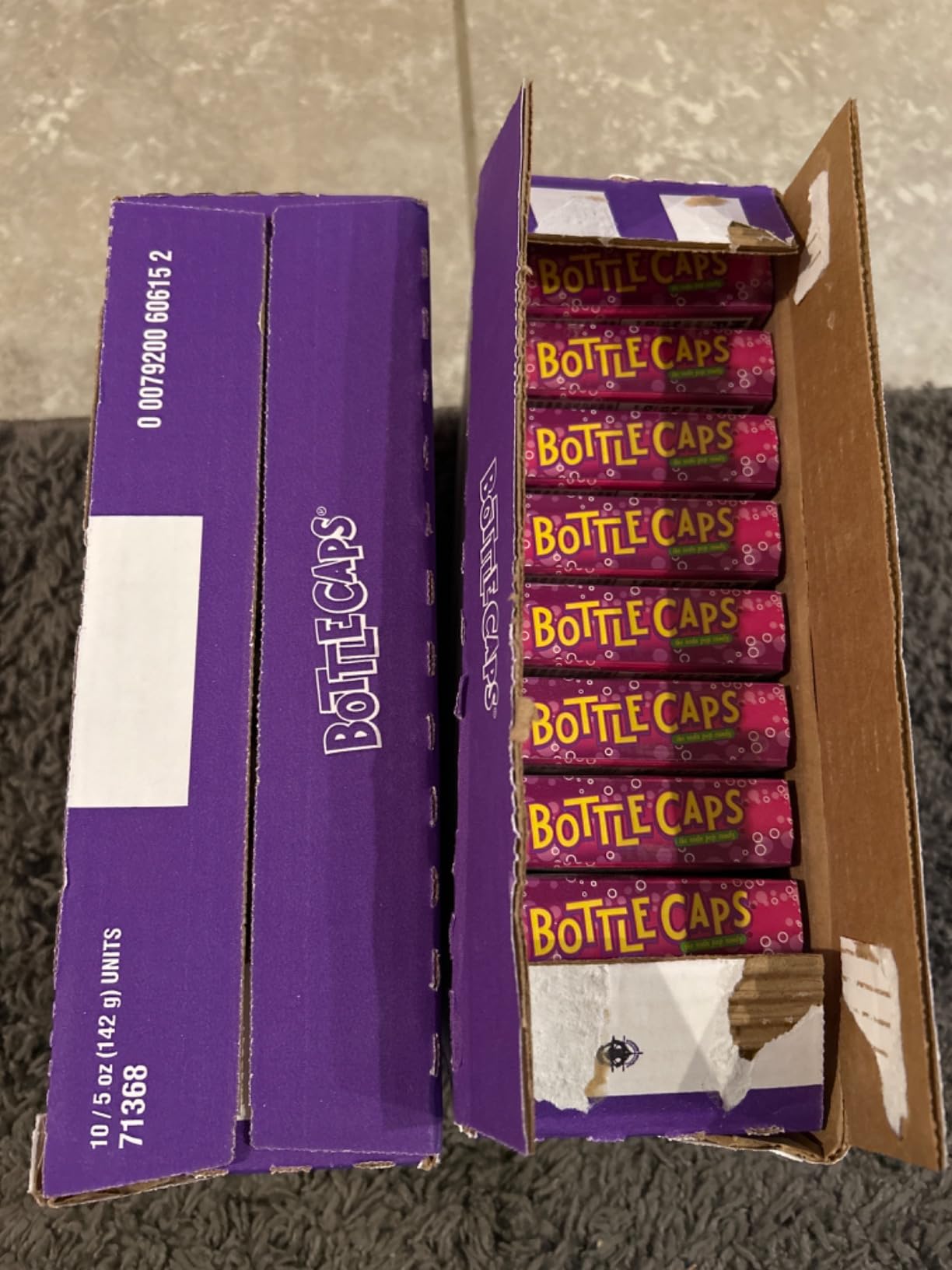 Wonka Bottle Caps, Fizzy Hard Candy, 5 Ounce Theater Candy Boxes (Pack of 10) customer photo 2