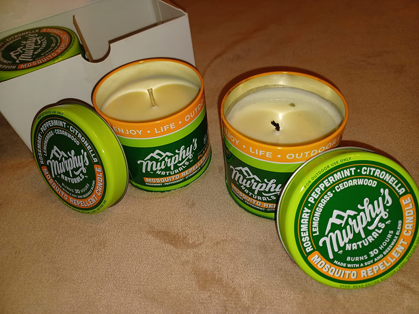 Murphy's Naturals Citronella Mosquito Repellent Candles, 9 oz (Pack of 2) customer photo 1