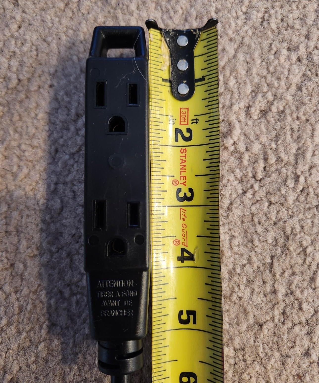 UltraPro 25 Ft Outdoor Extension Cord, 3 Outlet Power Strip, 16 Gauge, UL Listed, Black customer photo 1