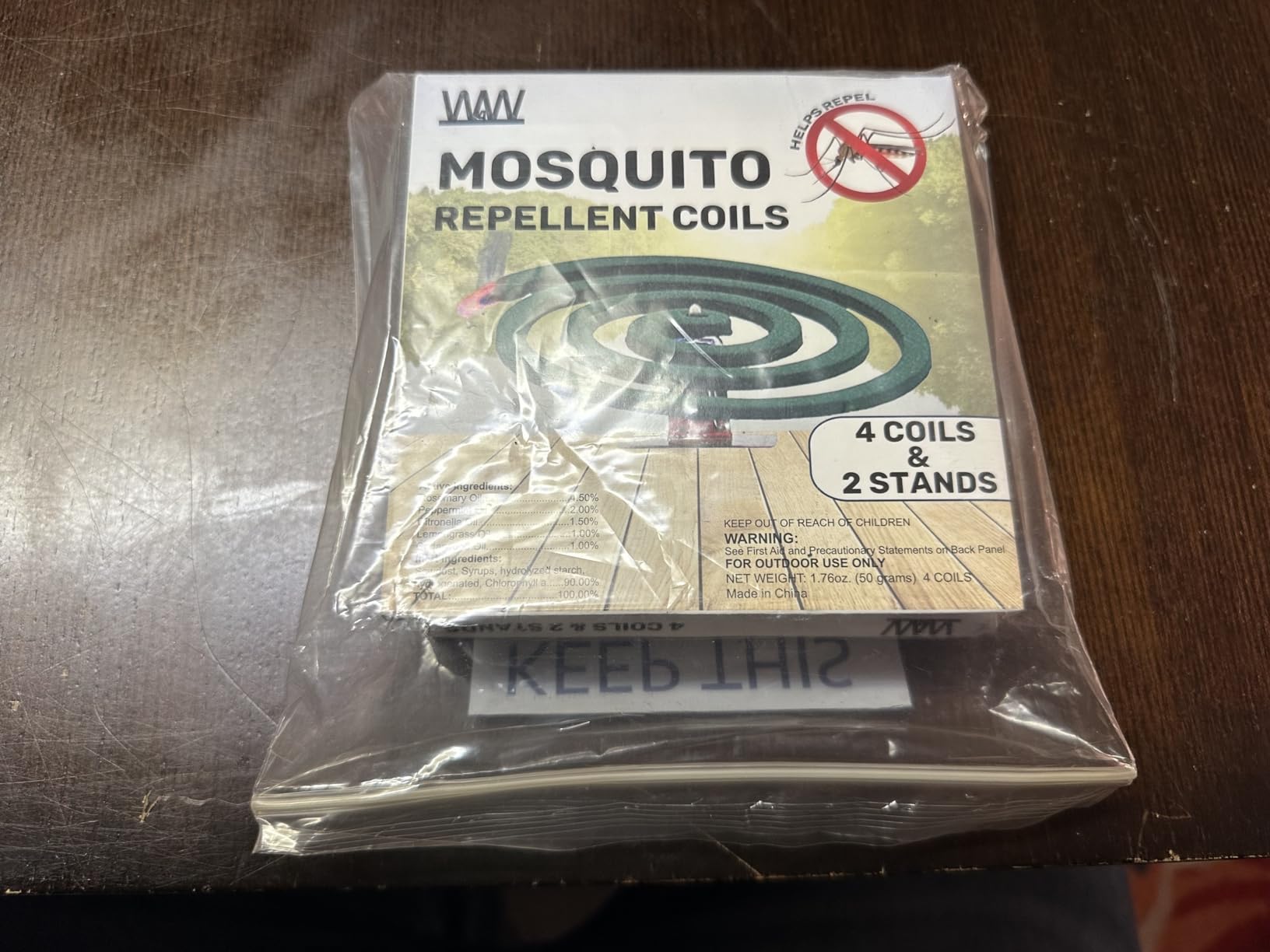 W4W Mosquito Repellent Coils - Outdoor Use Reaches Up to 10 feet (Three Pack Contains 12 coils & 6 Stands) customer photo 2