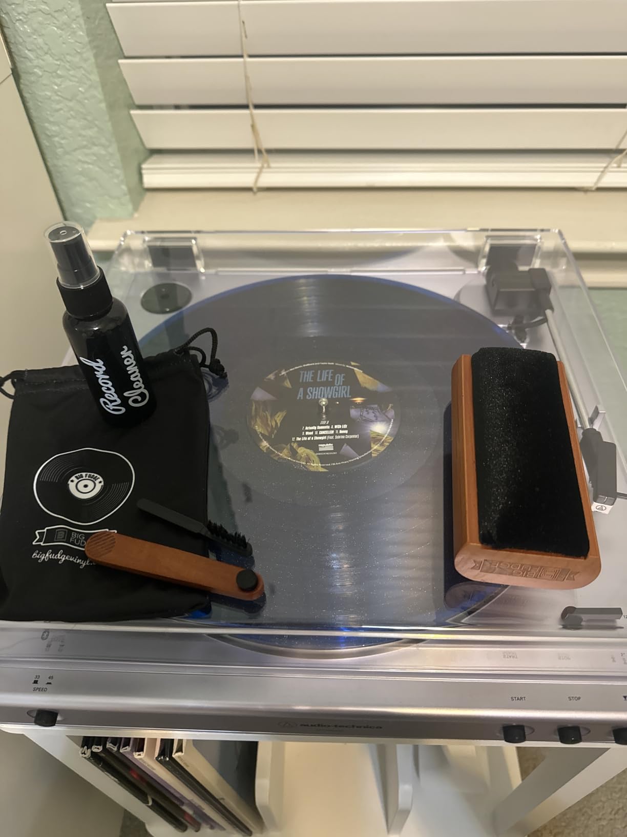 Big Fudge Vinyl Record Cleaning Kit - 4-in-1 Vinyl Record Cleaner Kit for Records Includes Ultra-Soft Velvet Brush, Cleaning Liquid, Stylus Brush and Storage Pouch customer photo 2