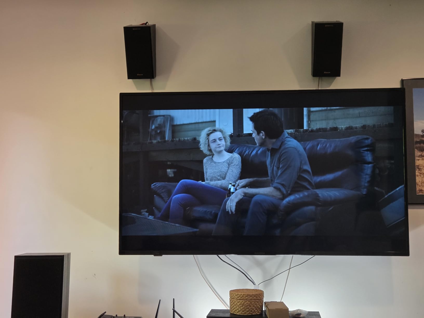 Klipsch R-41SA Powerful Detailed Home Speaker Set of 2 Black | Use on compatible tower or bookshelf speakers for reflected height effects, or wall-mount as elevation or surround speakers. customer photo 2