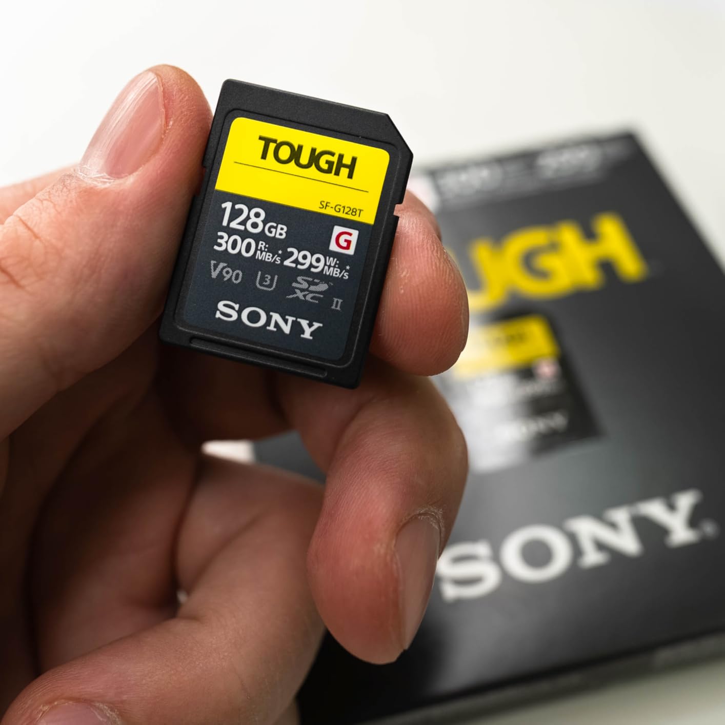 Sony TOUGH-G series SDXC UHS-II Card 64GB, V90, CL10, U3, Max R300MB/S, W299MB/S (SF-G64T/T1) customer photo 1