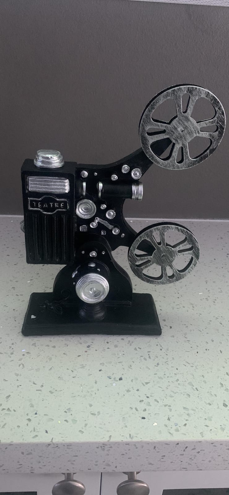 VOSAREA Movie Film Projector Model Vintage Style Resin Projector Model Desktop Crafts Home Decoration(Black) customer photo 1