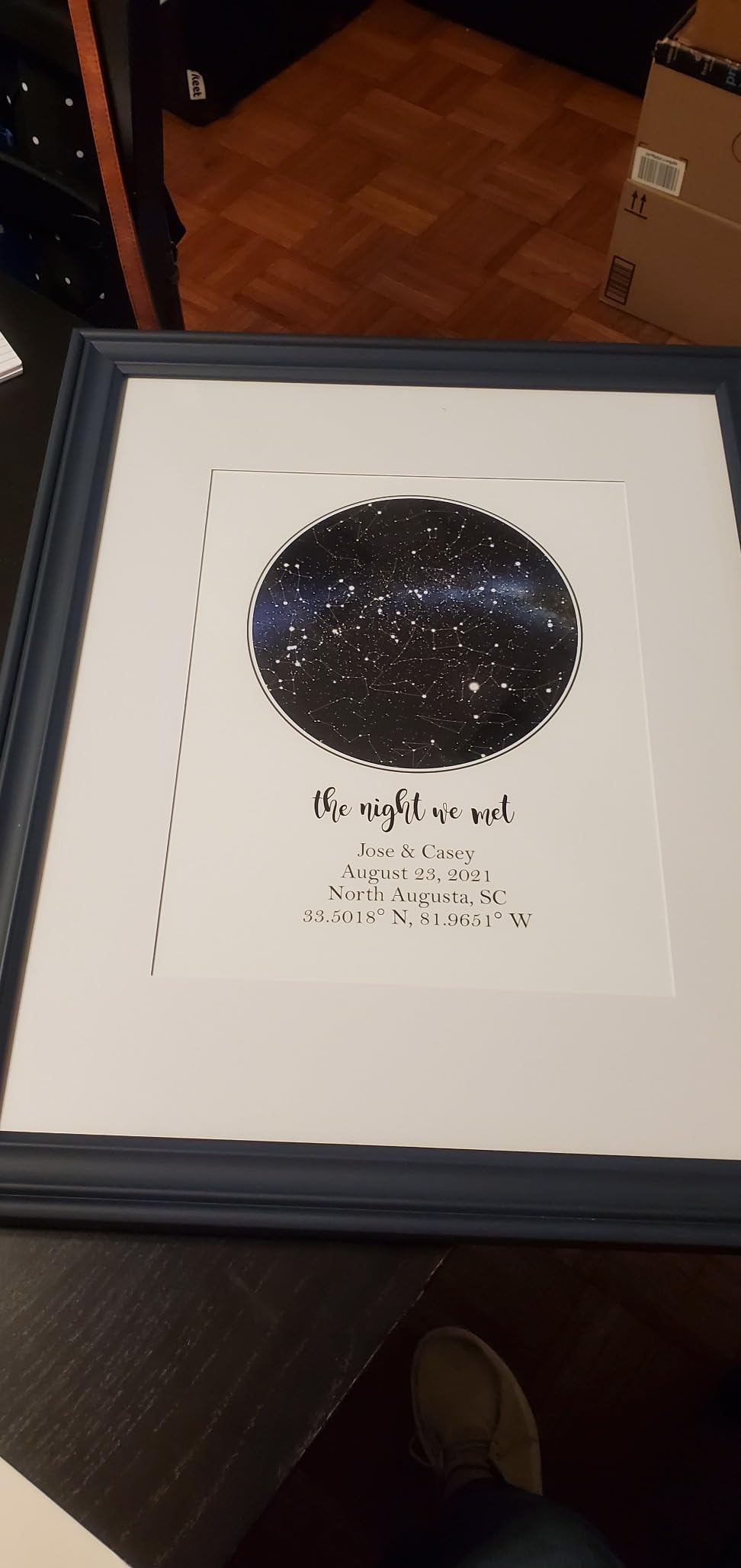 Personalized Star Map - Custom (Multiple Sizes - Unframed Print, Star Constellation Wall Art, Great Gift - Special Occasion, Engagement, Wedding, Birthday, Anniversary) customer photo 2