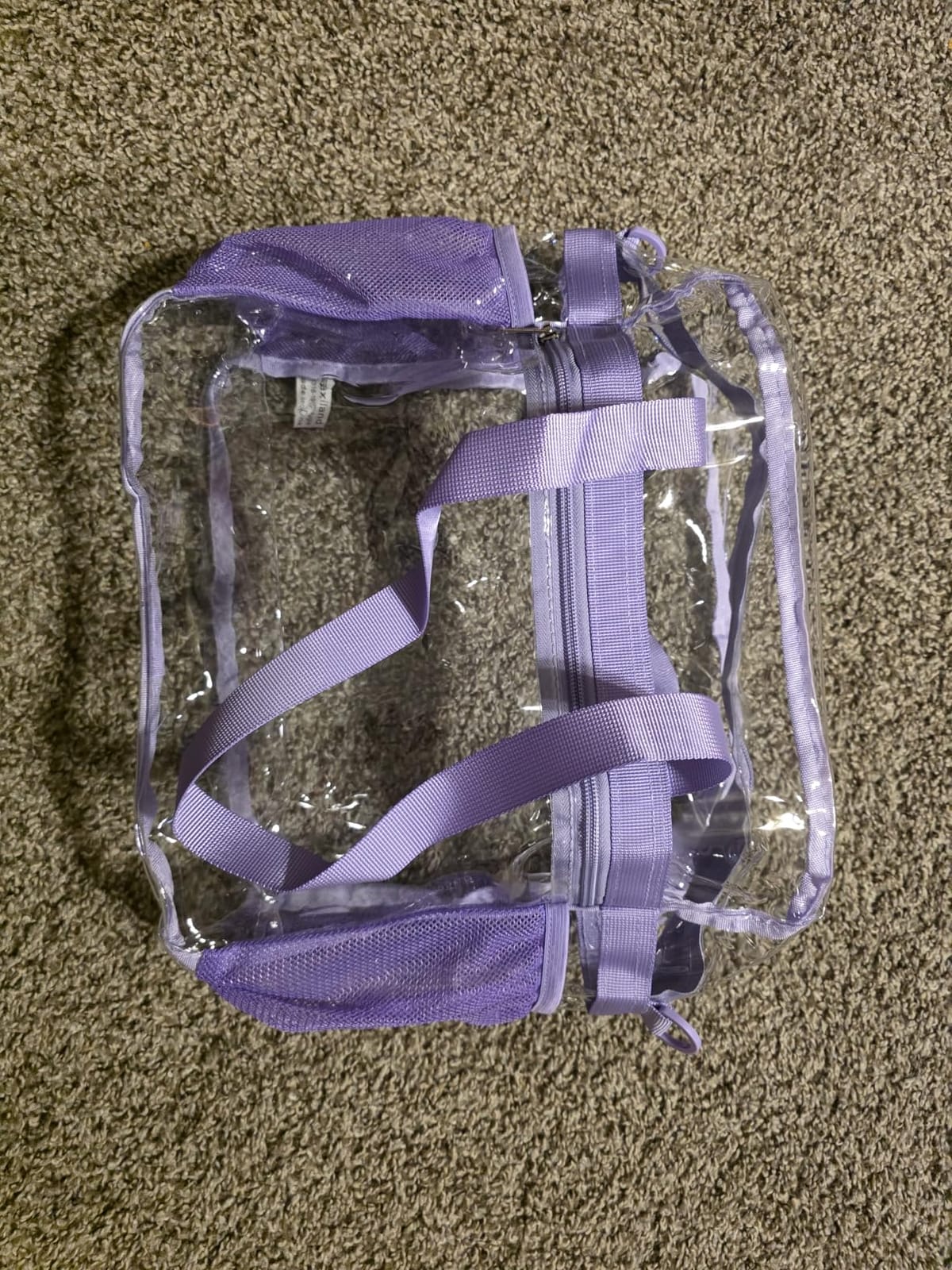 Paxiland Clear Tote Bag for Stadium Events, 12x6x12 Inches Stadium Approved | Clear Lunch Bag with Large Front Pocket, Detachable Strap, Transparent Handbag for Work, Concert, Festival, Sports, Black customer photo 1