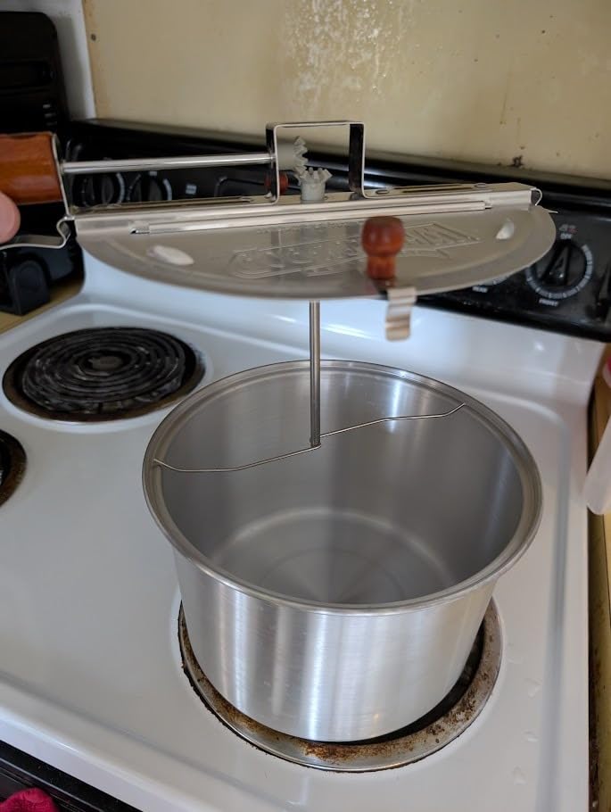 Original Whirley Pop Popcorn Machine - 3-Minute Stovetop Popcorn Maker for Home Movie Snacks & Game Night - Wabash Valley Farms - Aluminum Pot With Nylon Gears - (Silver) customer photo 1