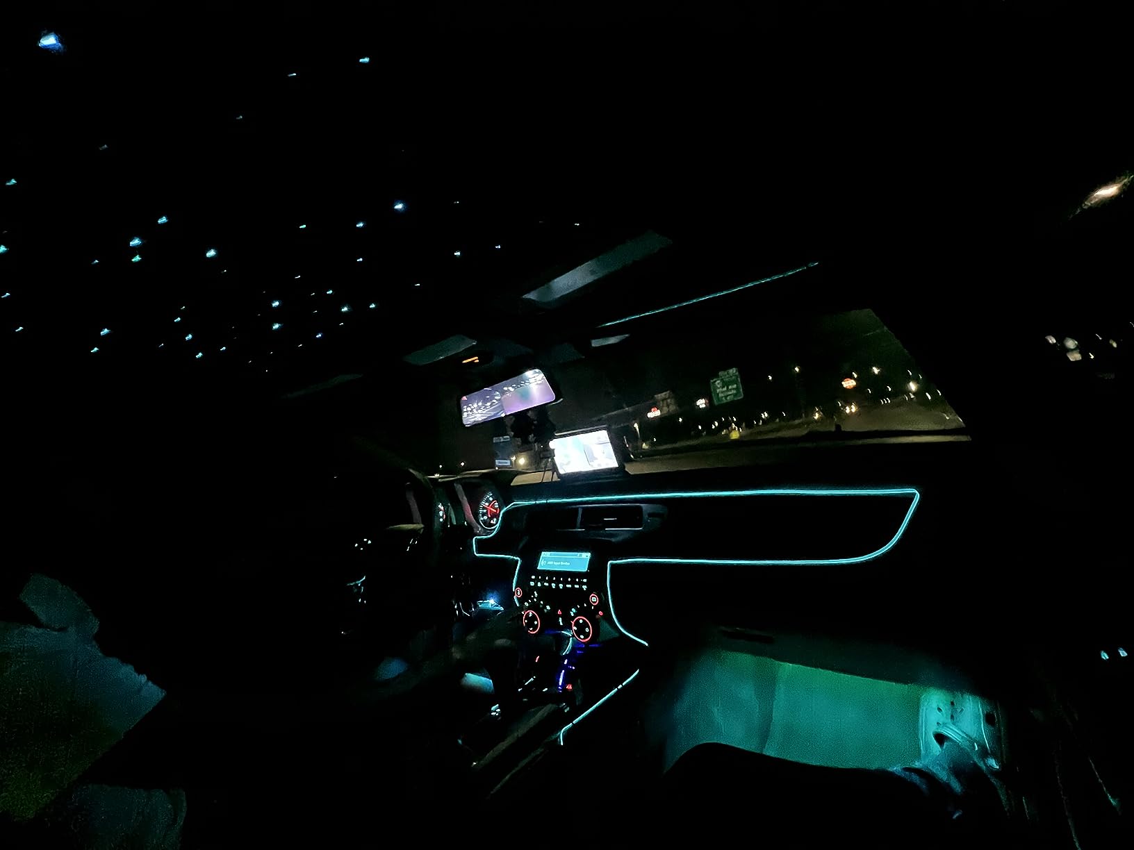 AKEPO Fiber Optic Lights kit Twinkle+ APP Control + Music Effect for Star Ceiling Sky Light Car Home Use, RGBW Light Engine+Optical Fiber Cable 375pcs of 9.8ft/3m(0.03+0.04+0.06in)+28key Remote customer photo 2