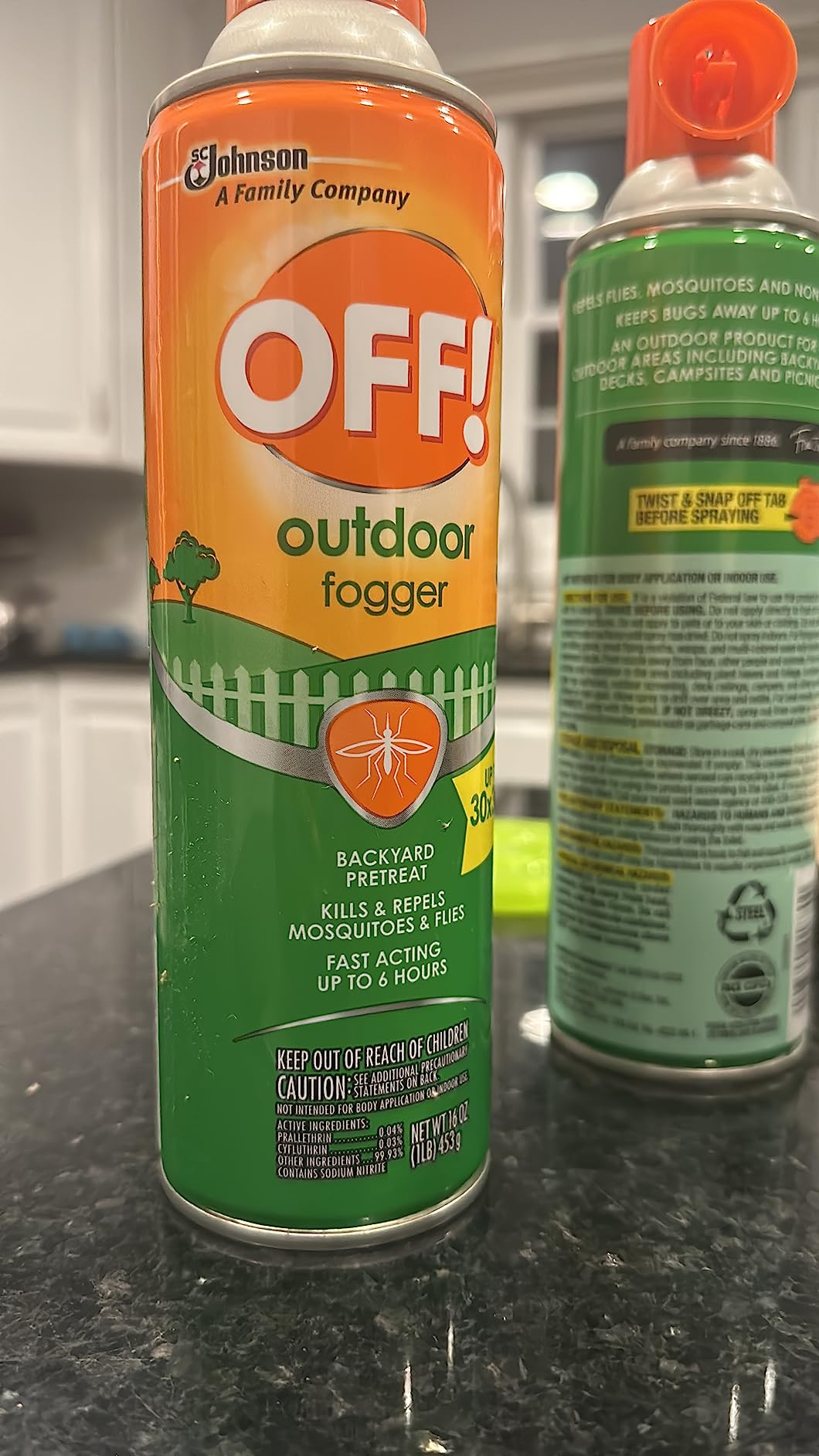 OFF! Outdoor Insect and Mosquito Repellent Fogger, up to 900 Square Feet 16 Ounce (Pack of 2) customer photo 2