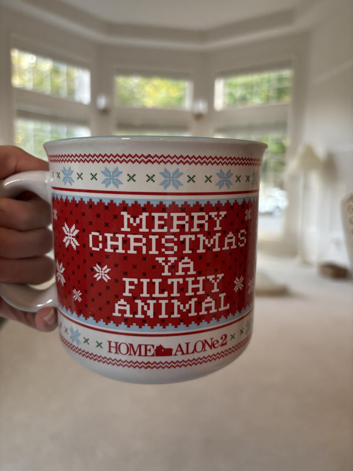 Home Alone 2 Merry Christmas Ya Filthy Animal Ceramic Camper Mug, 20 oz customer photo 1