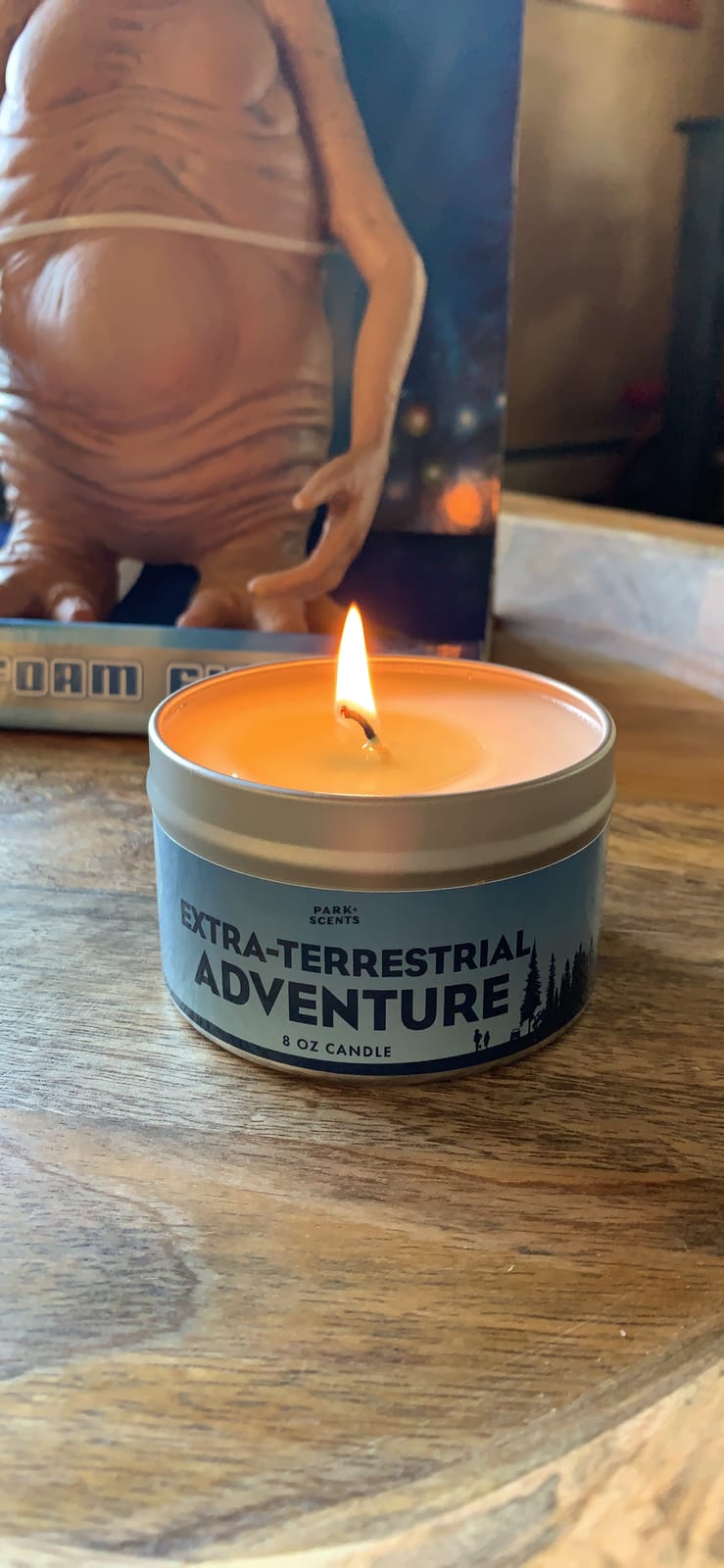 ET Extra-Terrestrial Adventure Candle Soy - Inspired by E.T. Ride Universal Studios Orlando (8 oz. Tin) customer photo 1