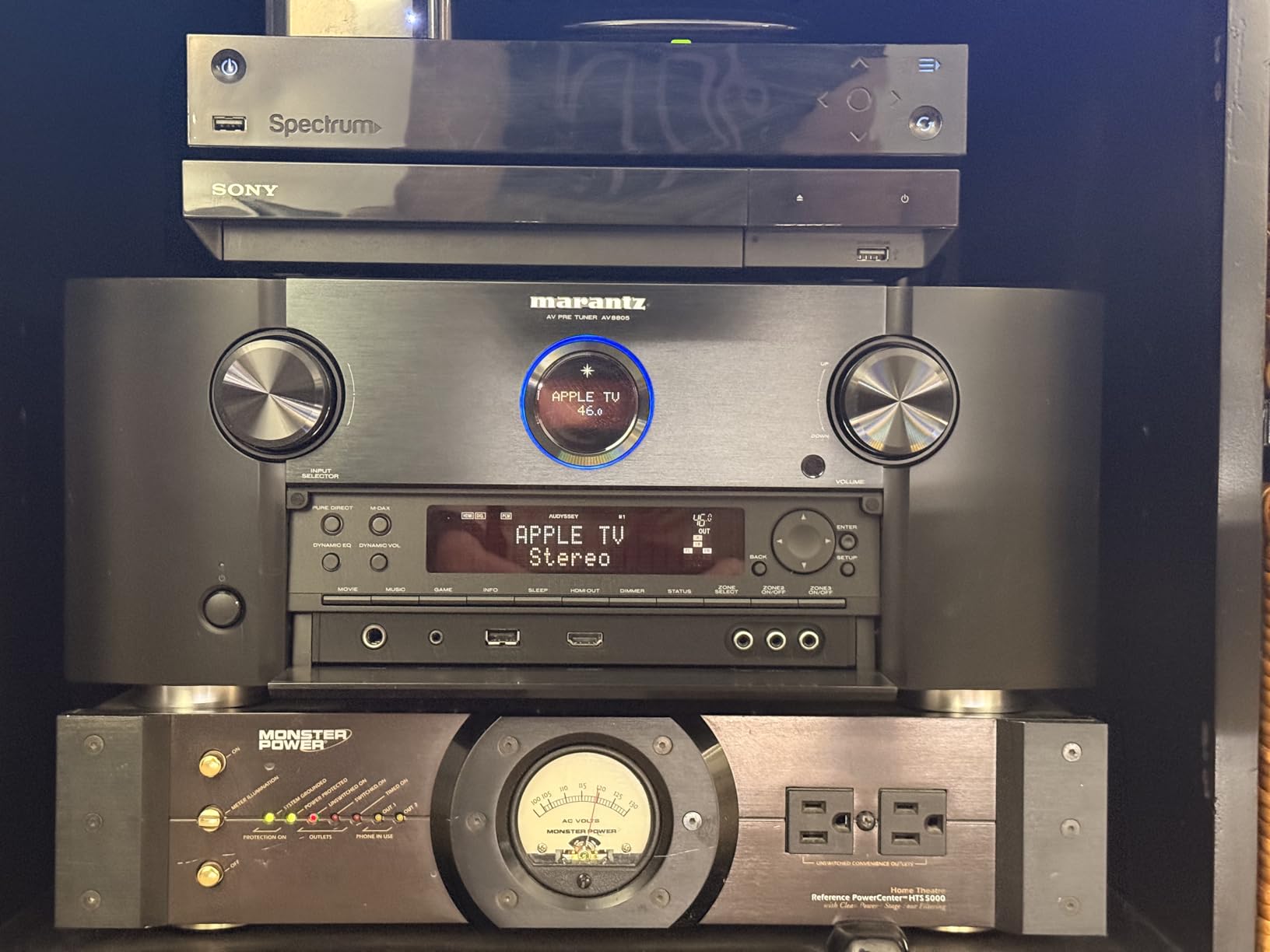 Marantz AV8805A AV Pre-Amplifier - 13.2 Channel, Advanced 8K Upscaling, IMAX Enhanced, Auro-3D, Dolby Atmos & DTS, Wireless Streaming via Wi-Fi, Bluetooth, AirPlay 2 & HEOS, Amazon Alexa, Audyssey EQ customer photo 2