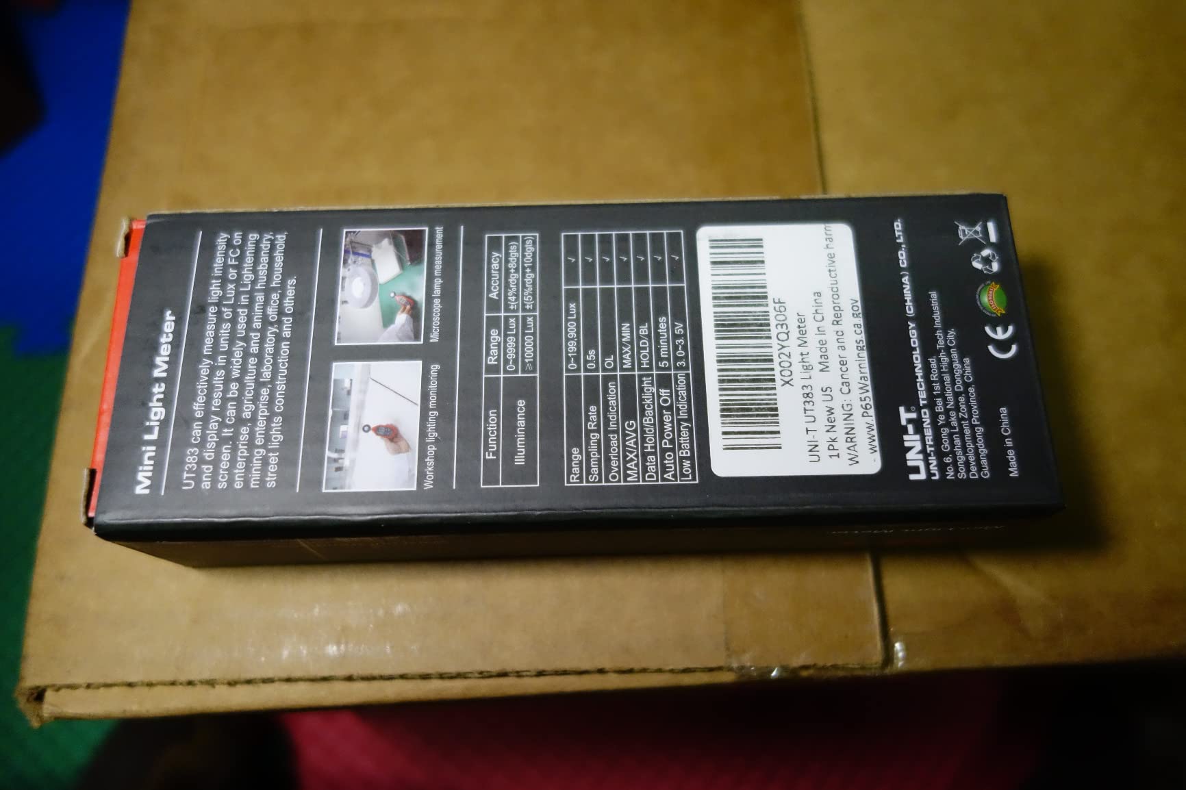 UNI-T UT383 Light Meter Lux Meter Lumens Digital Illuminance Meter 0~199,900 Lux (0~18,500 FC) Foot Candles Luxmeter for Film Photography Plants Photometer Lighting Intensity Brightness Measurement customer photo 1