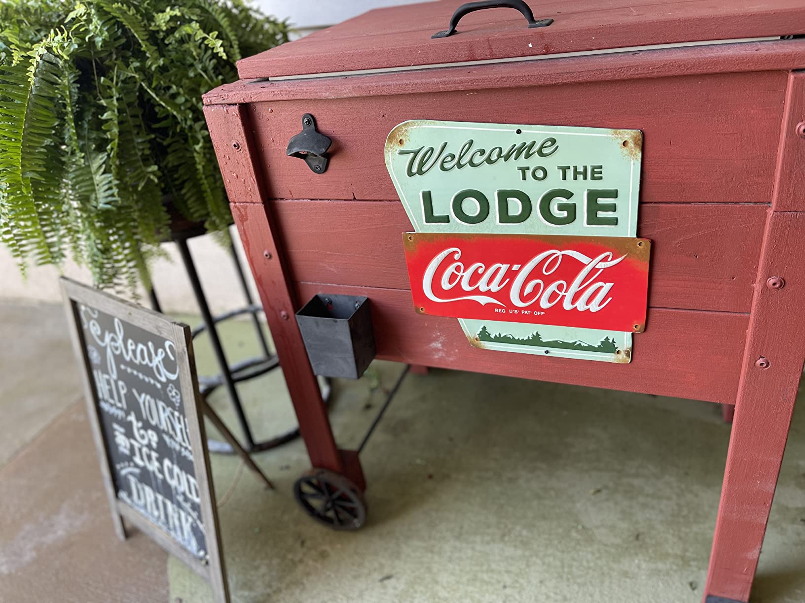 Coca-Cola at the Movies Metal Sign | Vintage Drink Coca-Cola Movie Wall Decor for Theater Room, Basement or Living Room customer photo 1