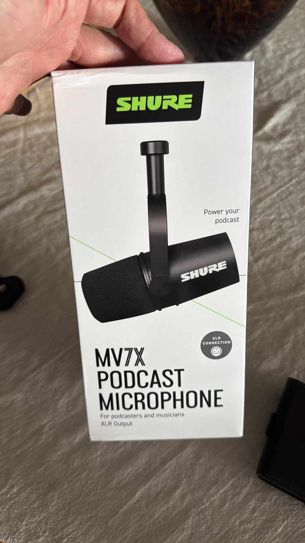 Shure MV7X XLR Dynamic Podcast & Recording Microphone - Black | XLR dynamic mic with voice-isolating technology and all-metal build for podcasting and vocal recording customer photo 1