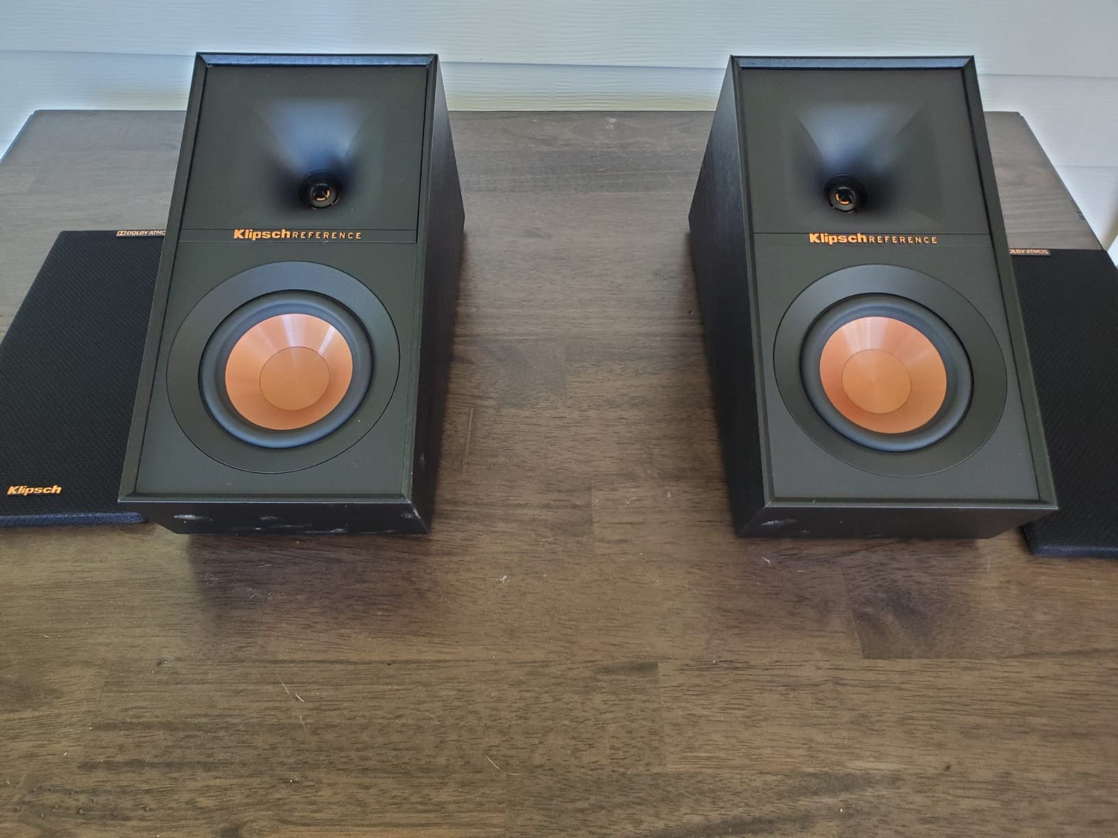 Klipsch Reference Next Generation R-40SA Dolby Atmos High-Performance Elevation Surround Speaker Pair, Black customer photo 2