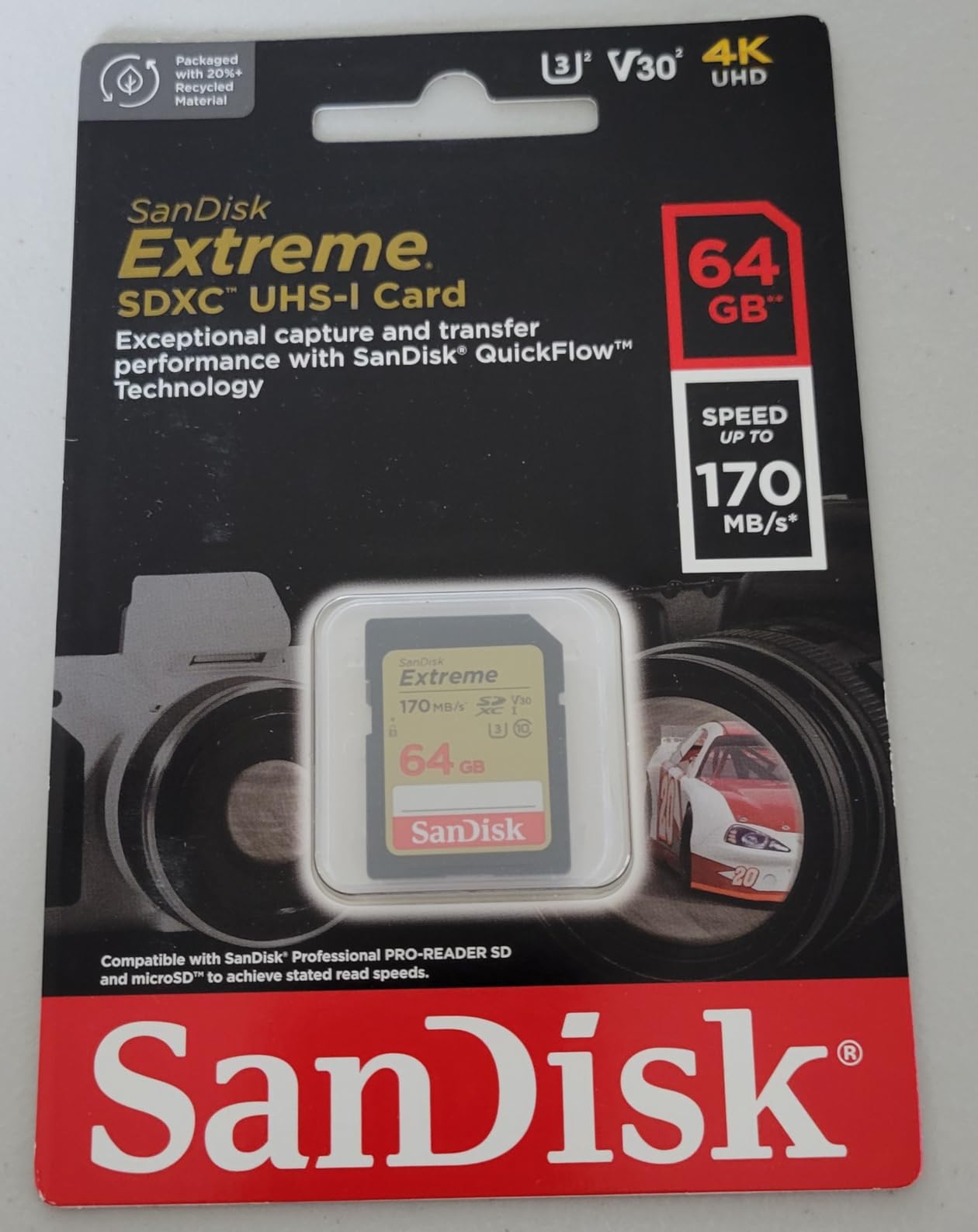 SANDISK 256GB Extreme SDXC UHS-I Memory Card - C10, U3, V30, 4K, UHD, SD Card - SDSDXVV-256G-GNCIN customer photo 1