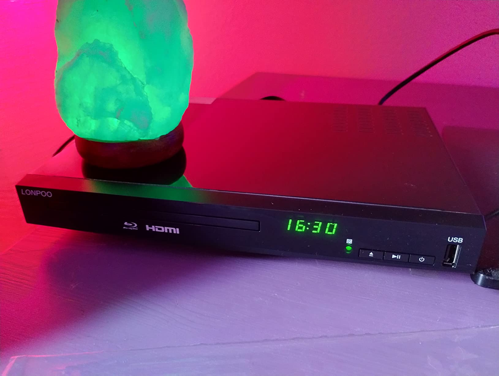 Blu Ray Player for TV,Full HD DVD Player HDMI with Dolby Digital TrueHD/DTS | Region A Blu-ray,Region Free DVD Disc,DVD Upscaling,1080P Home Theater DVD CD Player, Support HDD and USB Playback customer photo 2