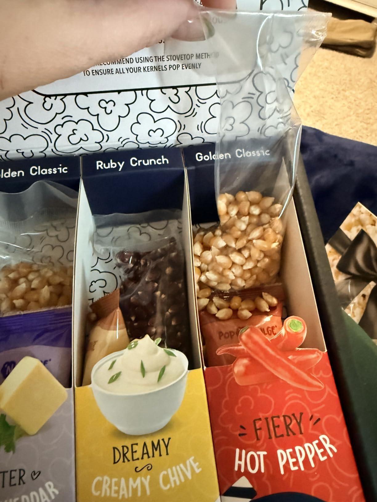 Pop n' Dulge Popcorn Movie Night Supplies 16 pcs Gift Set, 5 Gourmet Popcorn Kernels, 5 Seasoning Variety Packs Non-GMO Kosher Snacks, Great Housewarming Family Date Night Gifts Basket Ideas For Him Her customer photo 2