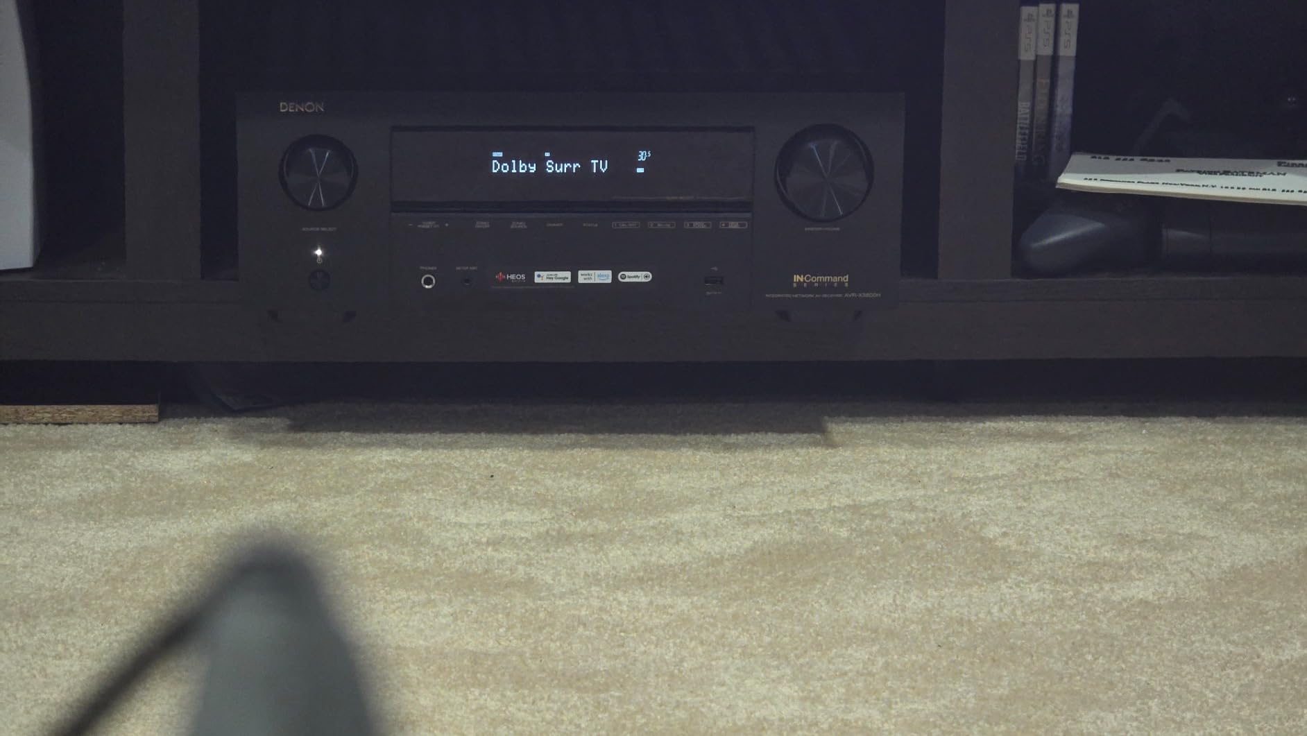 Denon AVR-X3800H 9.4-Ch 8K UHD AVR Home Theater Stereo Receiver, (105W X 9) Built-in Bluetooth Wi-Fi & HEOS Multi-Room Streaming Dolby Atmos DTS:X IMAX Enhanced & Auro 3D customer photo 2