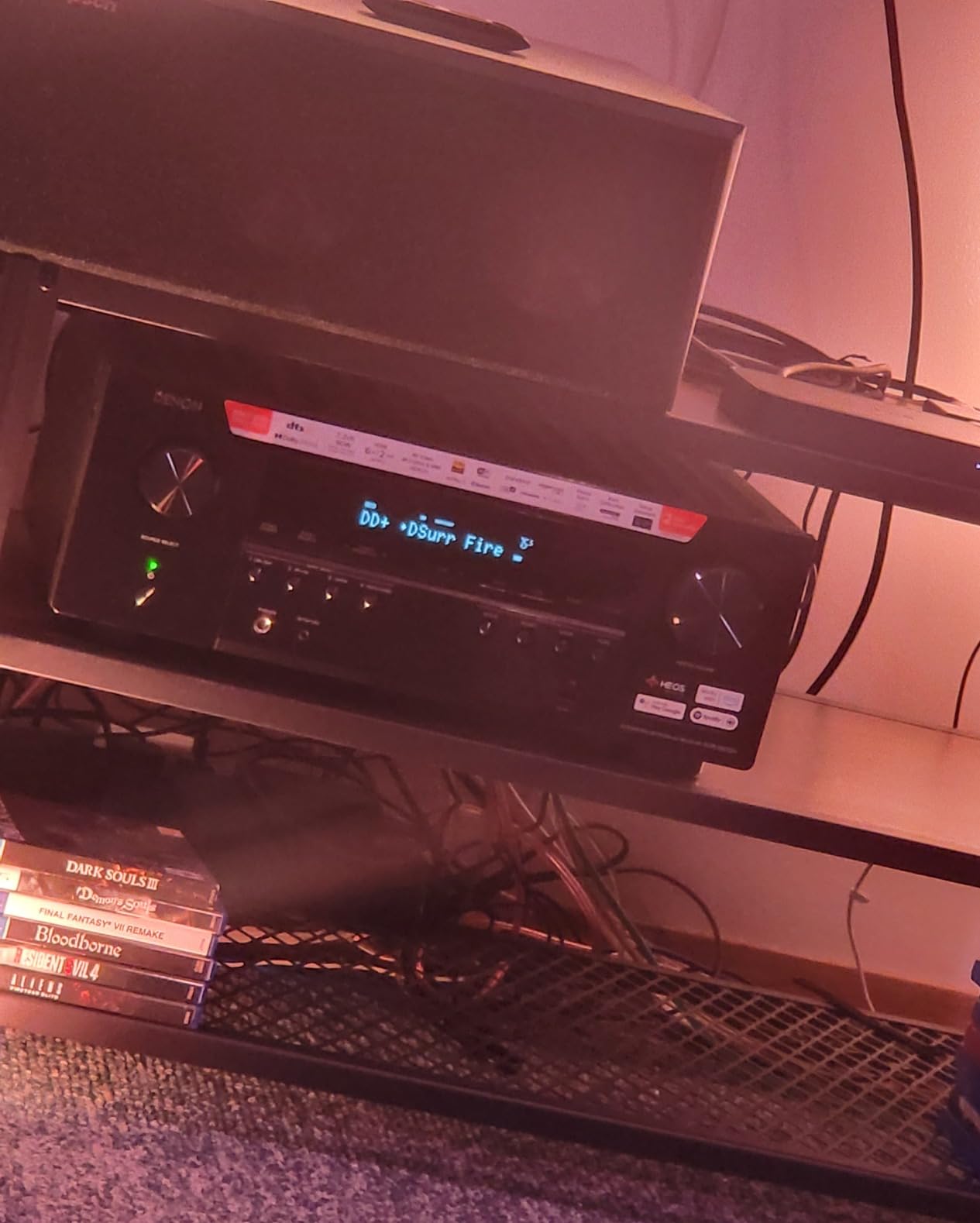 Denon AVR-S970H 7.2 Channel 8K UHD AV Receiver (90W x 7), Wi-Fi, Bluetooth, Built for Gaming, Audio & Video HEOS Multi-Room Streaming, Dolby Atmos, DTS:X, HDR10+, Dolby Vision, Dynamic HDR, HDMI 2.1 customer photo 2