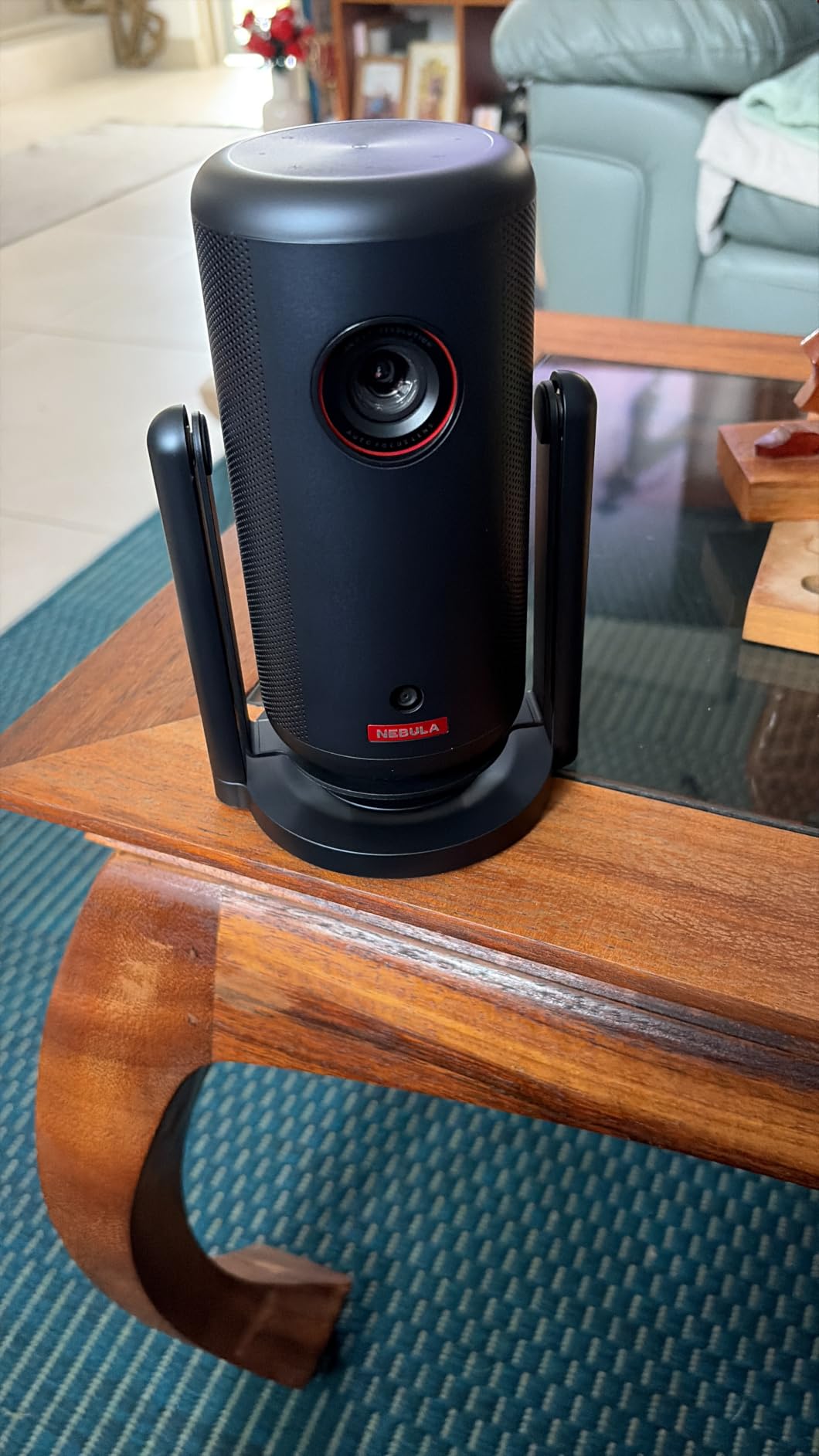Anker Nebula Capsule 3 Laser Outdoor Portable Mini Smart TV Projector | Google TV, Netflix-Certified, Dolby Digital Sound, 120