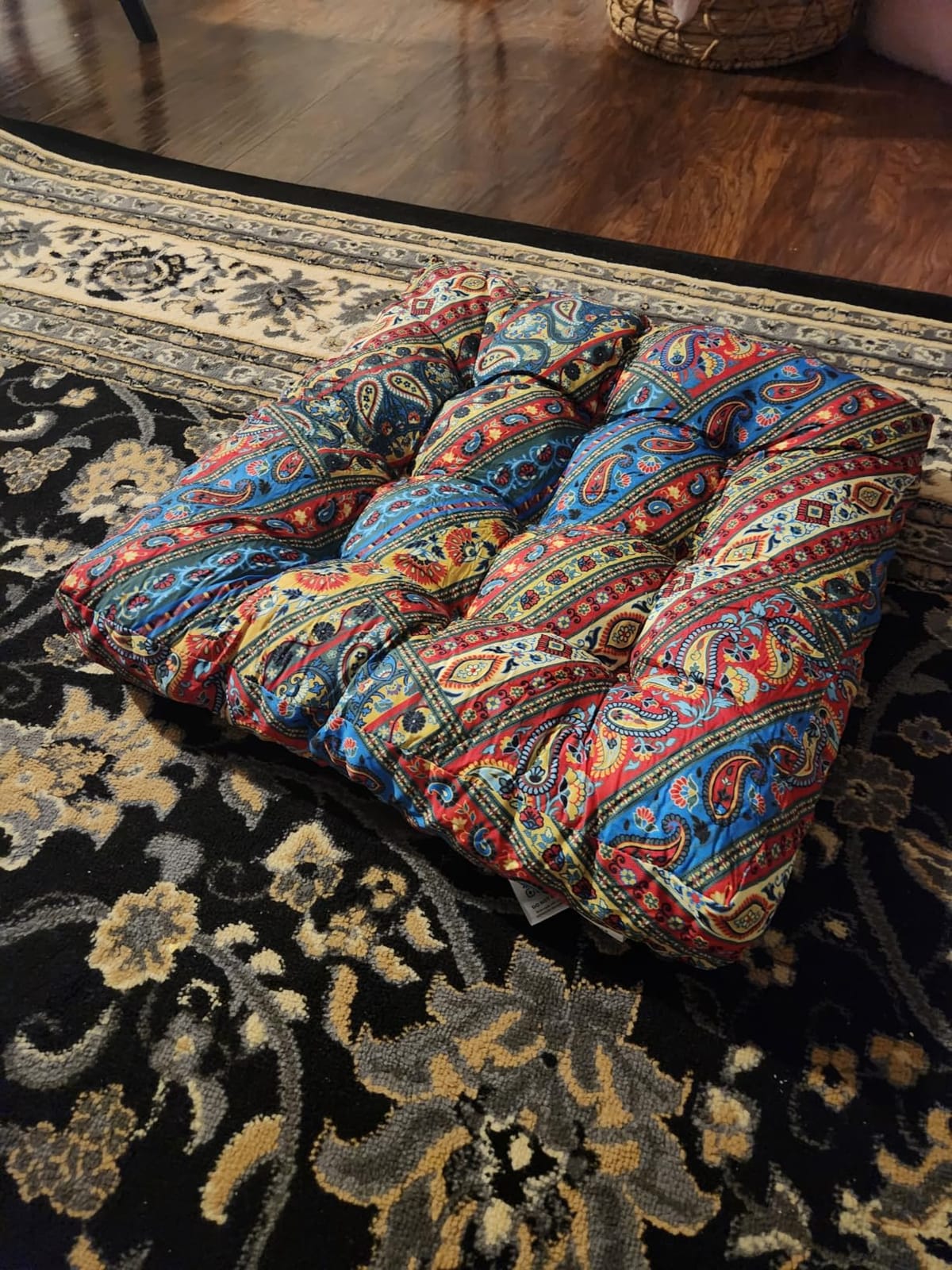 Codi Floor Cushions Seating for Adults Set of 2, Square Large Boho Pillows customer photo 1