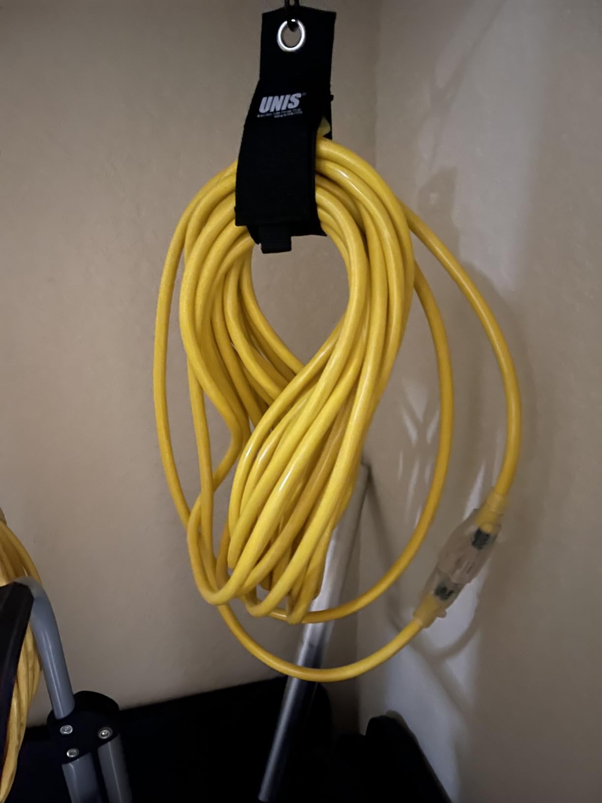 50 ft 12/3 Outdoor Extension Cord Waterproof Heavy Duty with Lighted Indicator End, Yellow, ETL Listed customer photo 2