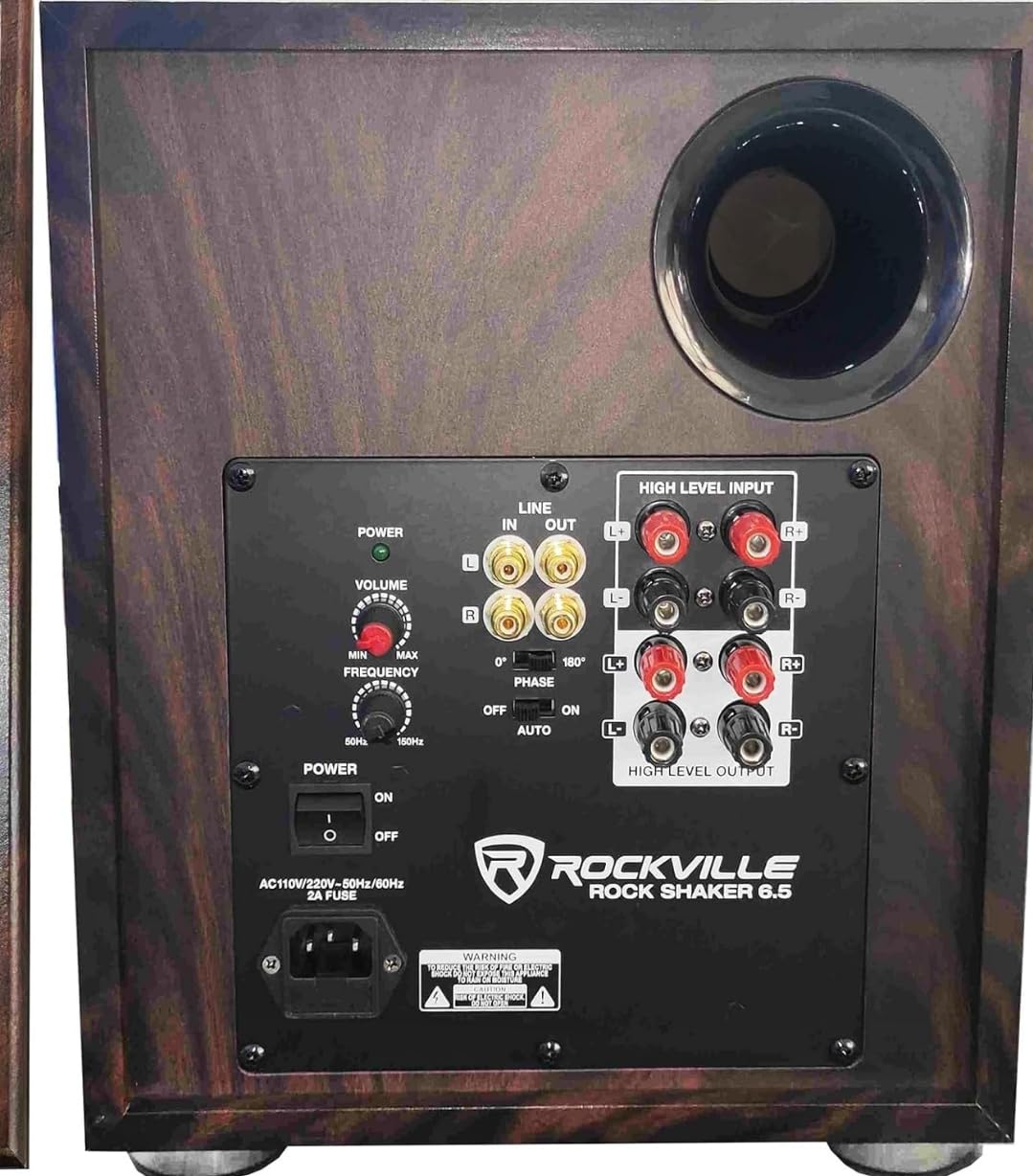 Rockville Rock Shaker 6.5 Black 200W Peak/100W RMS Powered Home Theater Subwoofer, Compact Design customer photo 1