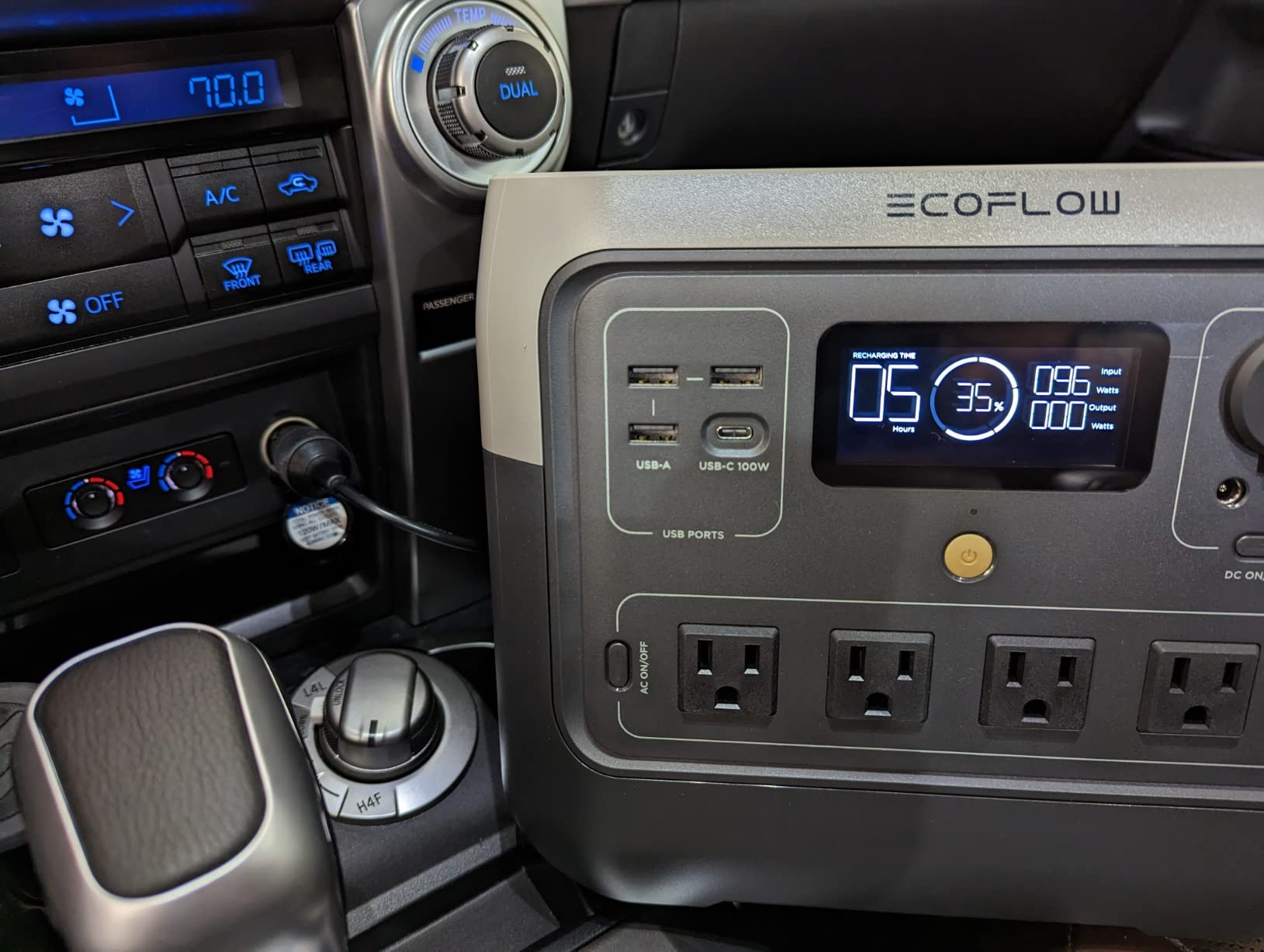 EF ECOFLOW Portable Power Station RIVER 2 Pro, 768Wh 800W | 70 Min Fast Charging, LiFePO4 Battery, 4 AC Outlets, X-Boost 1600W Solar Generator for Outdoor Camping (Solar Panel Optional) customer photo 2