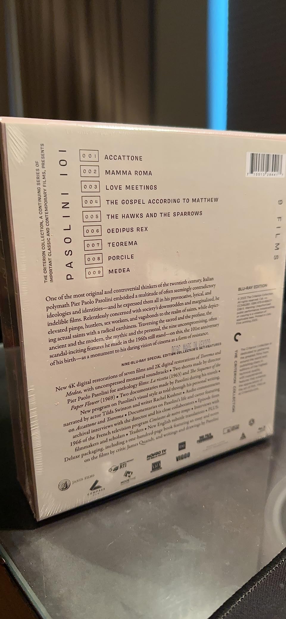 Pasolini 101 (The Criterion Collection) [Blu-ray] customer photo 1