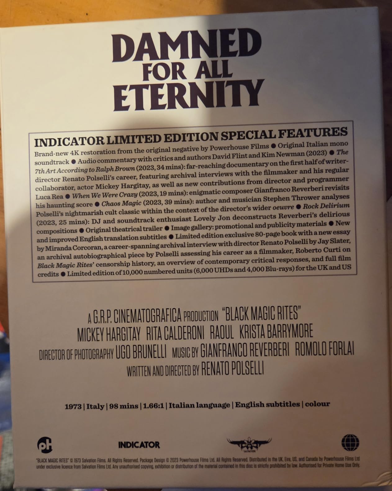 Black Magic Rites (US Limited Edition Blu-ray) customer photo 2