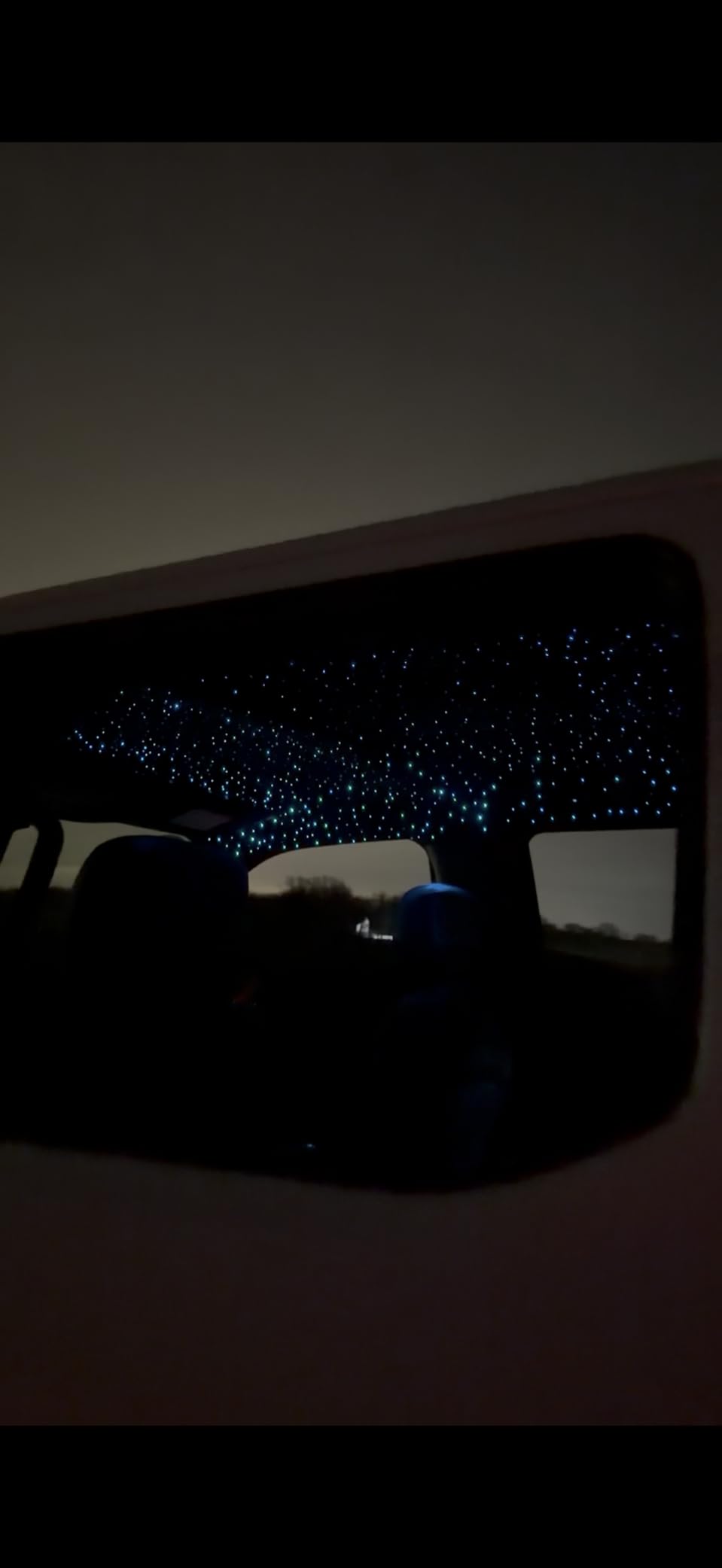 CHINLY 32W Twinkle 1600pcs 13.1ft 0.03in Fiber Optic Lights Starlight Headliner kit, Music Mode Bluetooth APP Control Remote, RGBW Star roof Lights for Star Headliner/Home Theater/Pool Ceiling customer photo 1