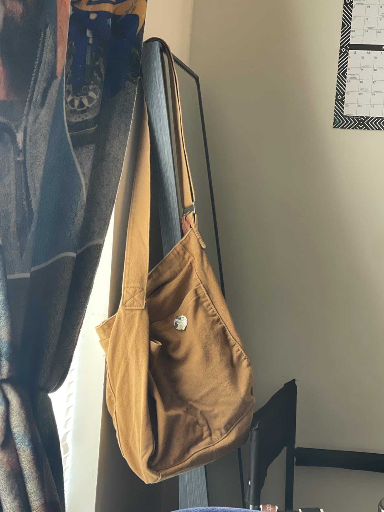 Canvas Hobo Crossbody Shoulder Tote Bag for Women and Men W/Multi-pocket Casual Purse Messenger Bags Travel Work customer photo 1