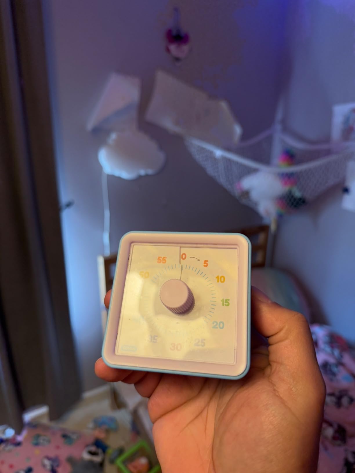 LIORQUE Visual Timer for Kids, 60 Minute Rainbow Countdown Timer, Blue customer photo 1