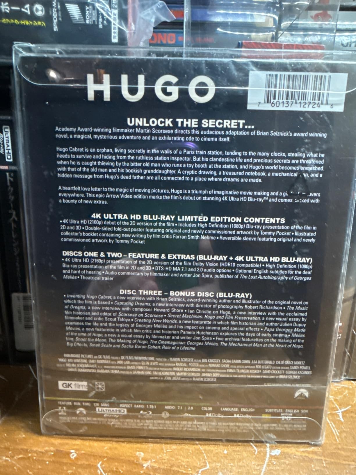 Hugo [4K Ultra HD + Blu-ray - Limited Edition] customer photo 1