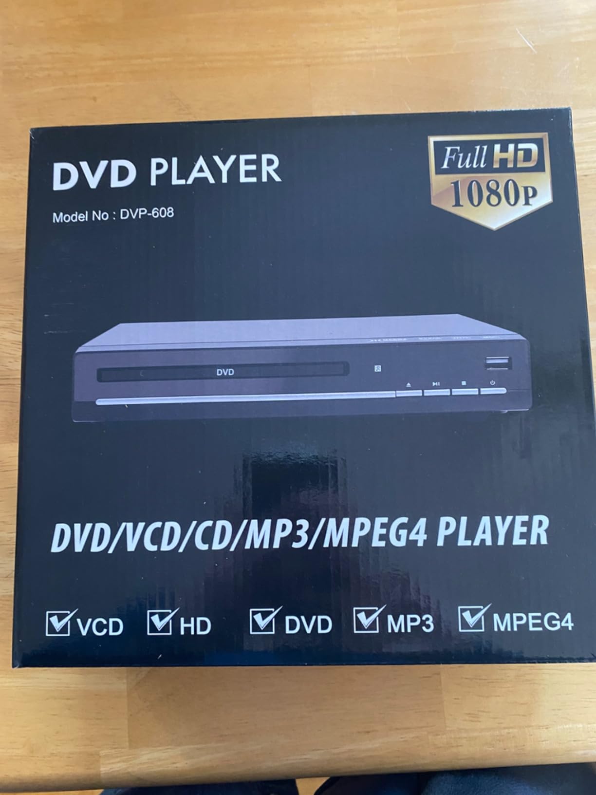 DVD Players for TV with HDMI,Plays All Regions and Formats,CD Player for Home,Support 1080P Video/CD/DVD/VCD/JPEG/USB, Remote, HDMI and RCA Cables Included customer photo 1